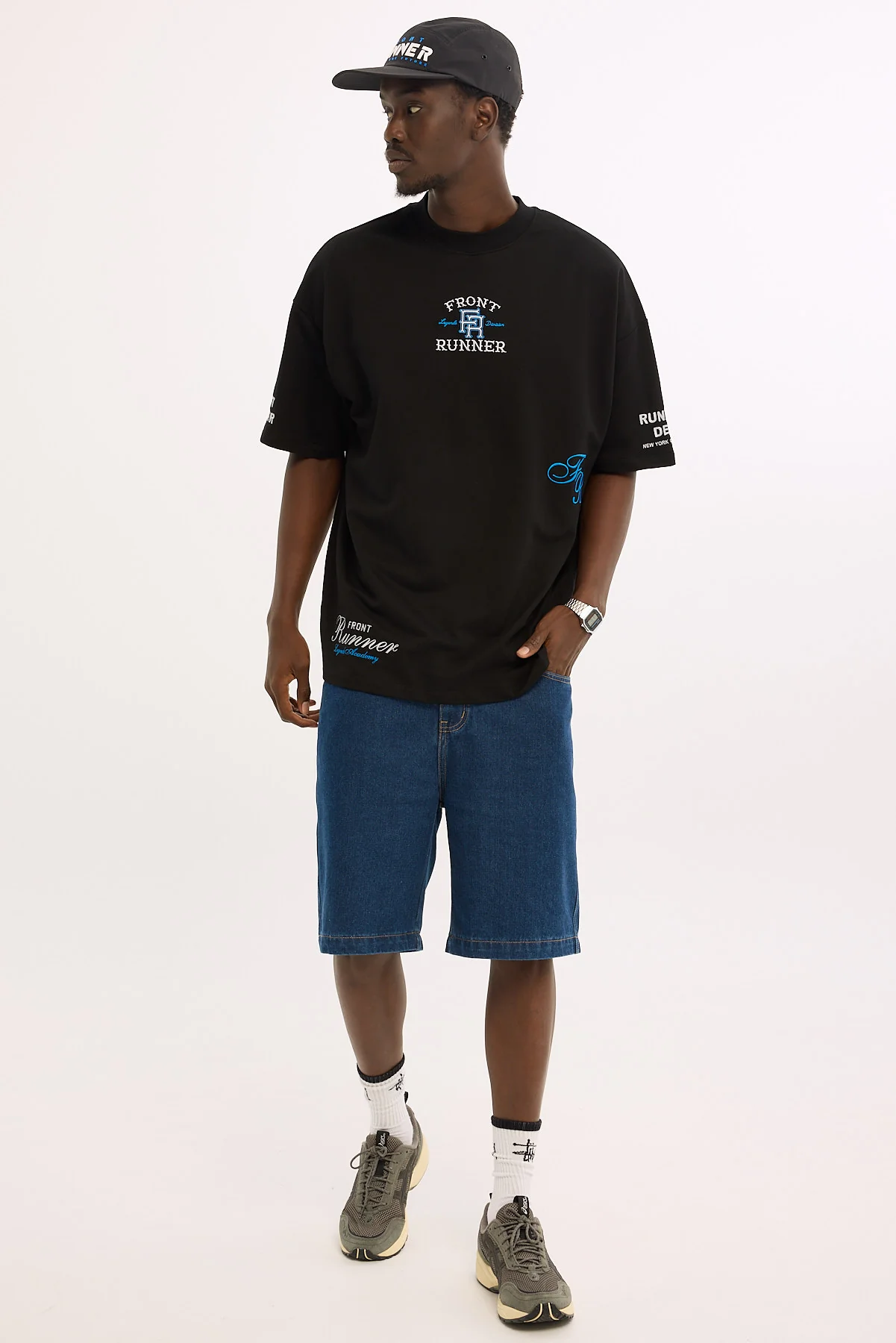 Front Runner Logo Tee Black/Blue - Image 2