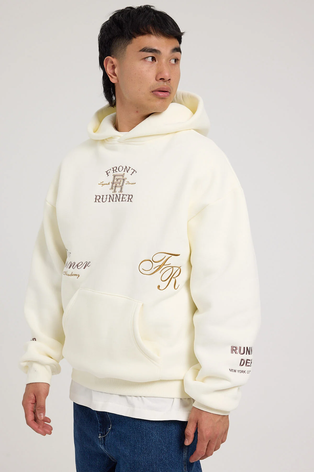 Front Runner Logo Hoodie Vanilla - Image 3