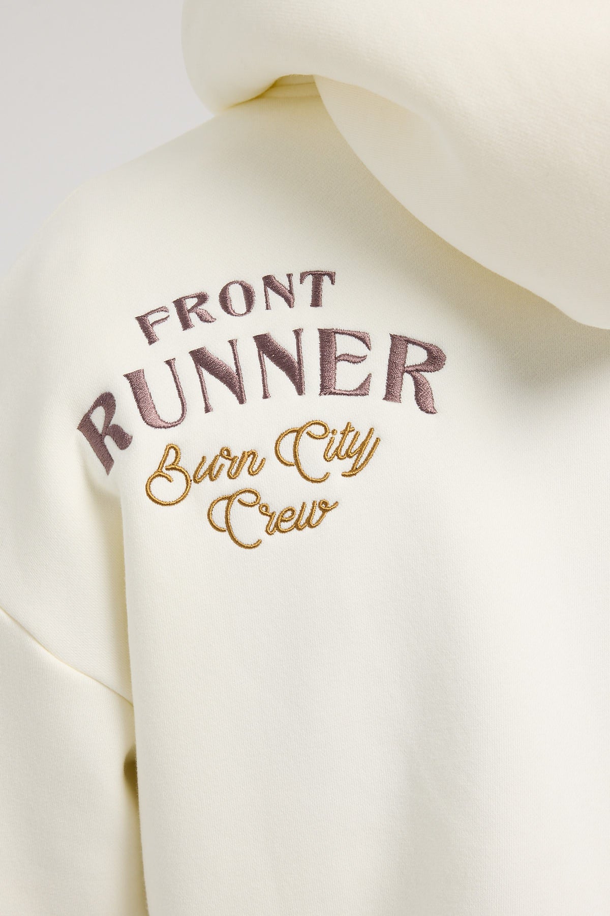 Front Runner Logo Hoodie Vanilla - Image 5