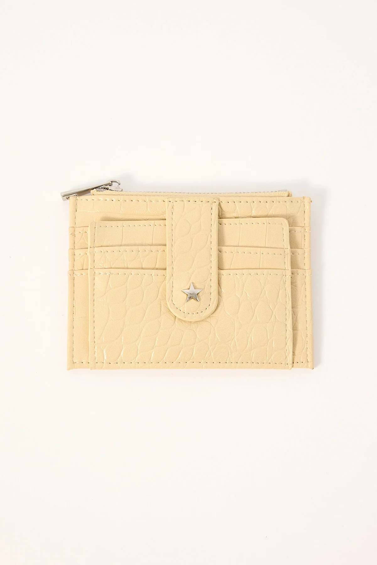 Georgia Mae The Daisy Card Wallet Butter Yellow Croc - Image 2