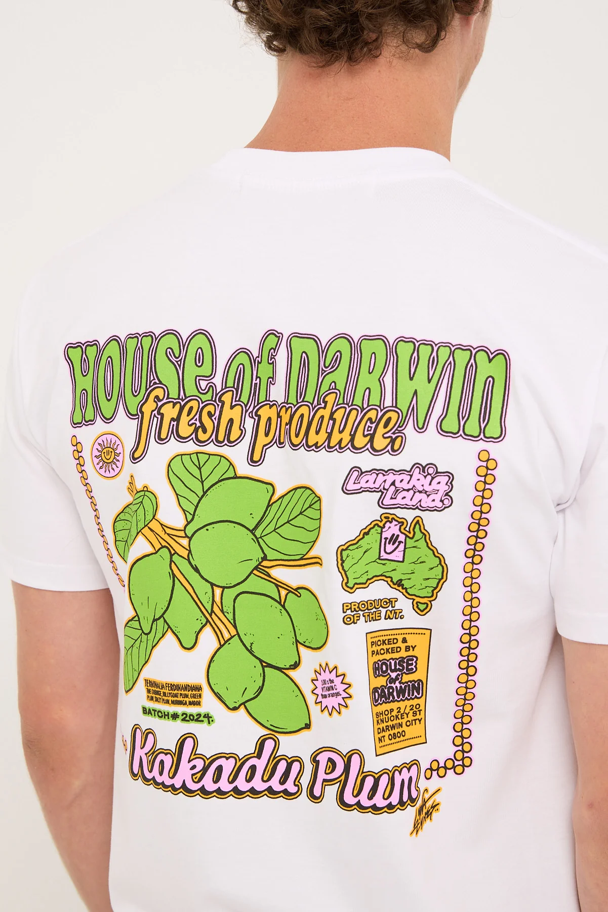 House Of Darwin Kakadu Plum Tee White - Image 7