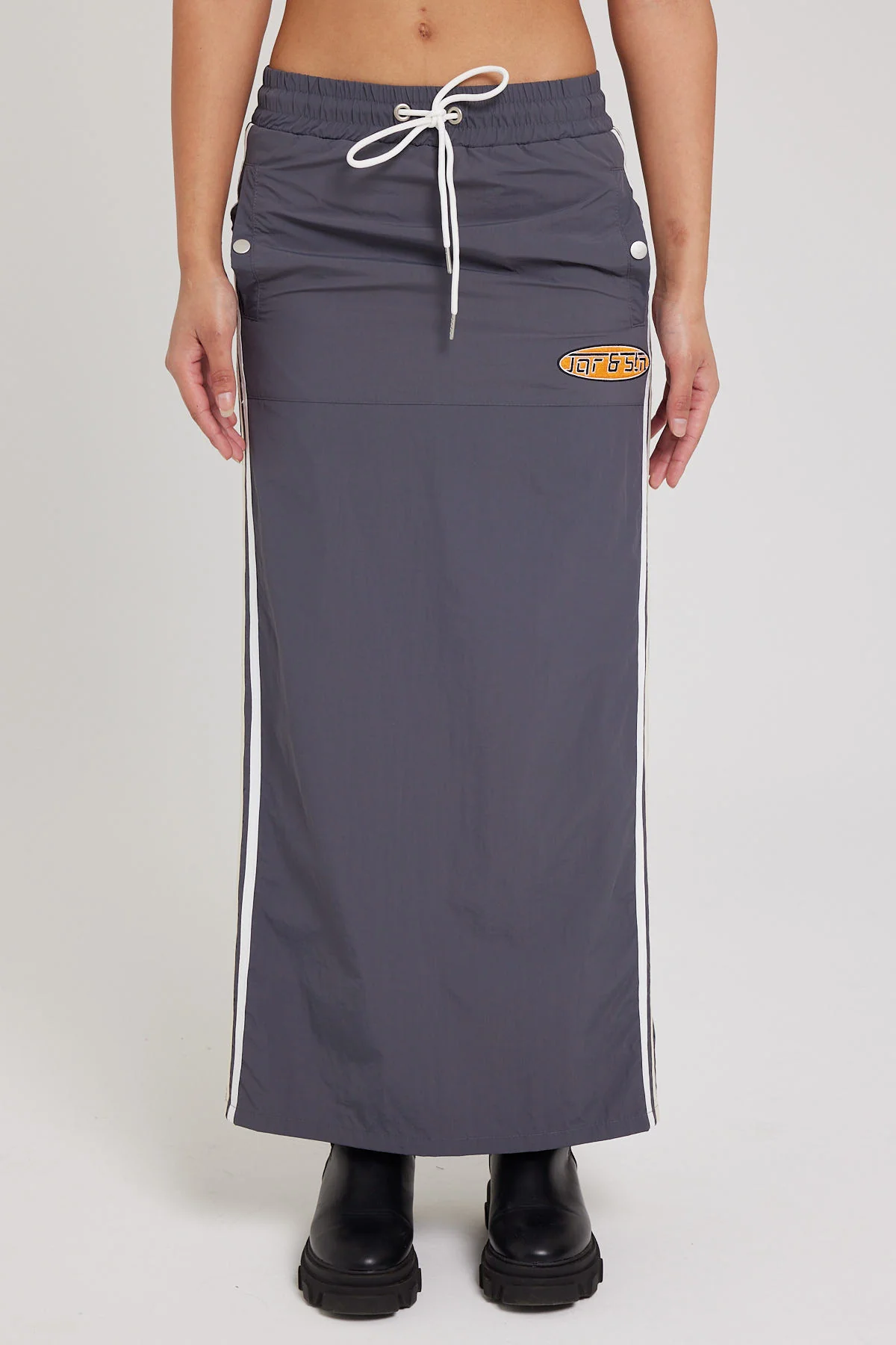 Jgr & Stn Cassidy Spray Maxi Skirt Charcoal - Image 9