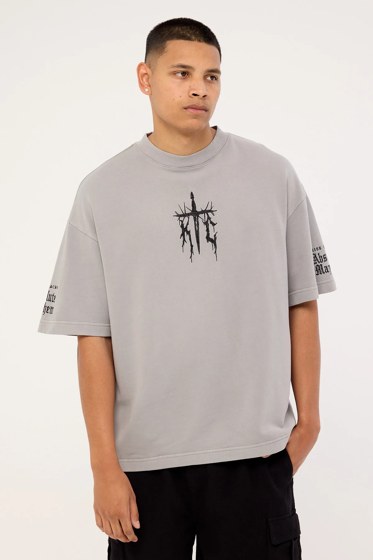 Kiss Chacey Absolute Loopback Street Tee Pigment Limestone - Image 3