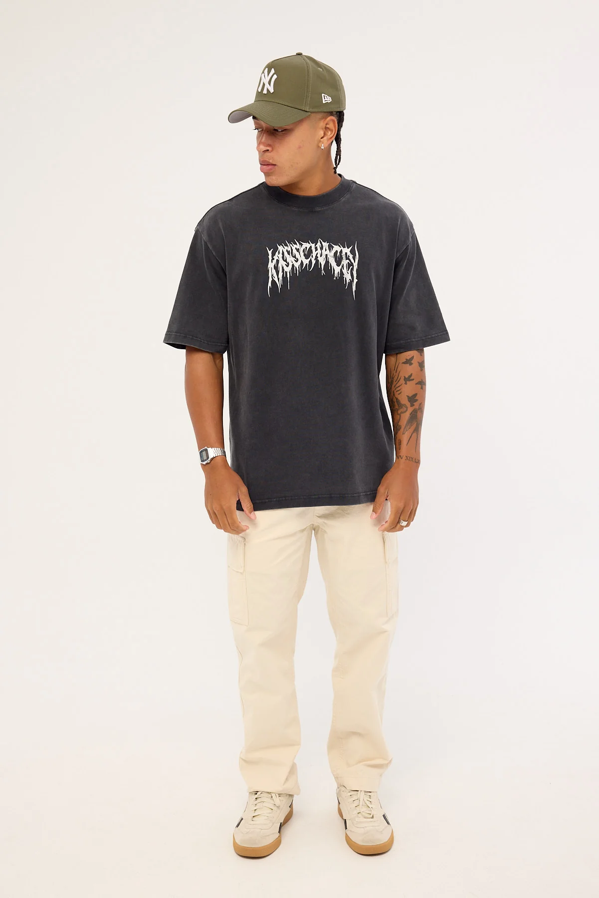 Kiss Chacey Cagey Oversized Tee Mineral Black - Image 3