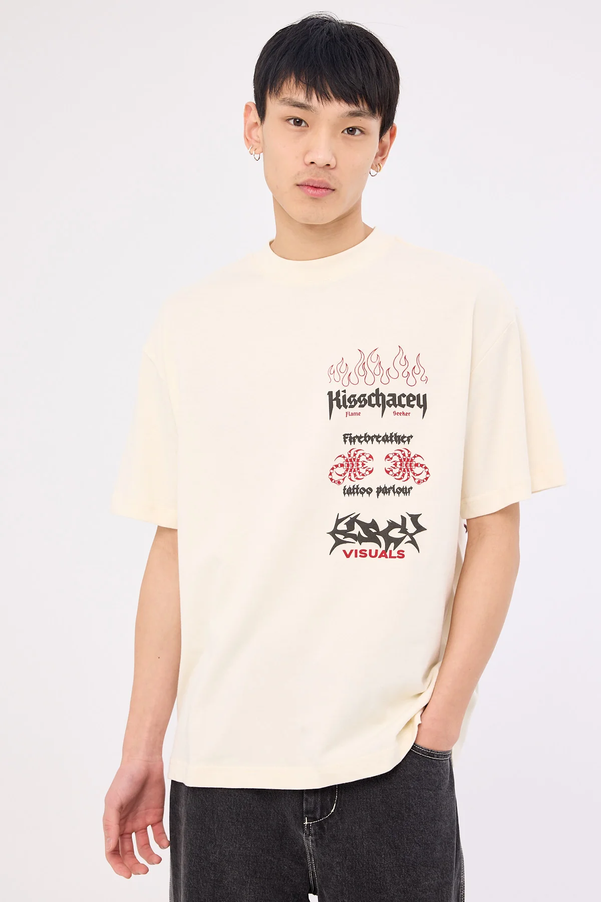 Kiss Chacey Firebreather Street Tee Tofu - Image 2