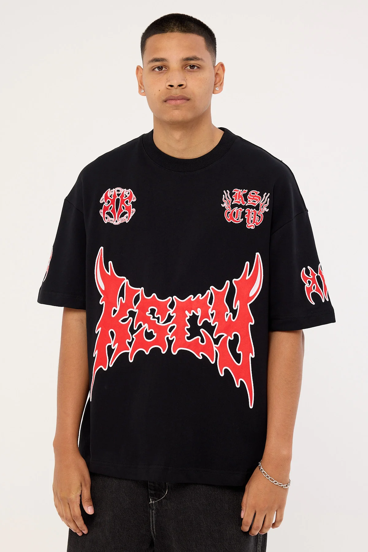 Kiss Chacey Hustler Loopback Street Tee Jet Black - Image 3