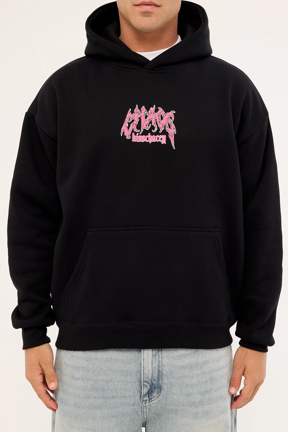 Kiss Chacey Melt Street Fit Hoodie Jet Black - Image 8