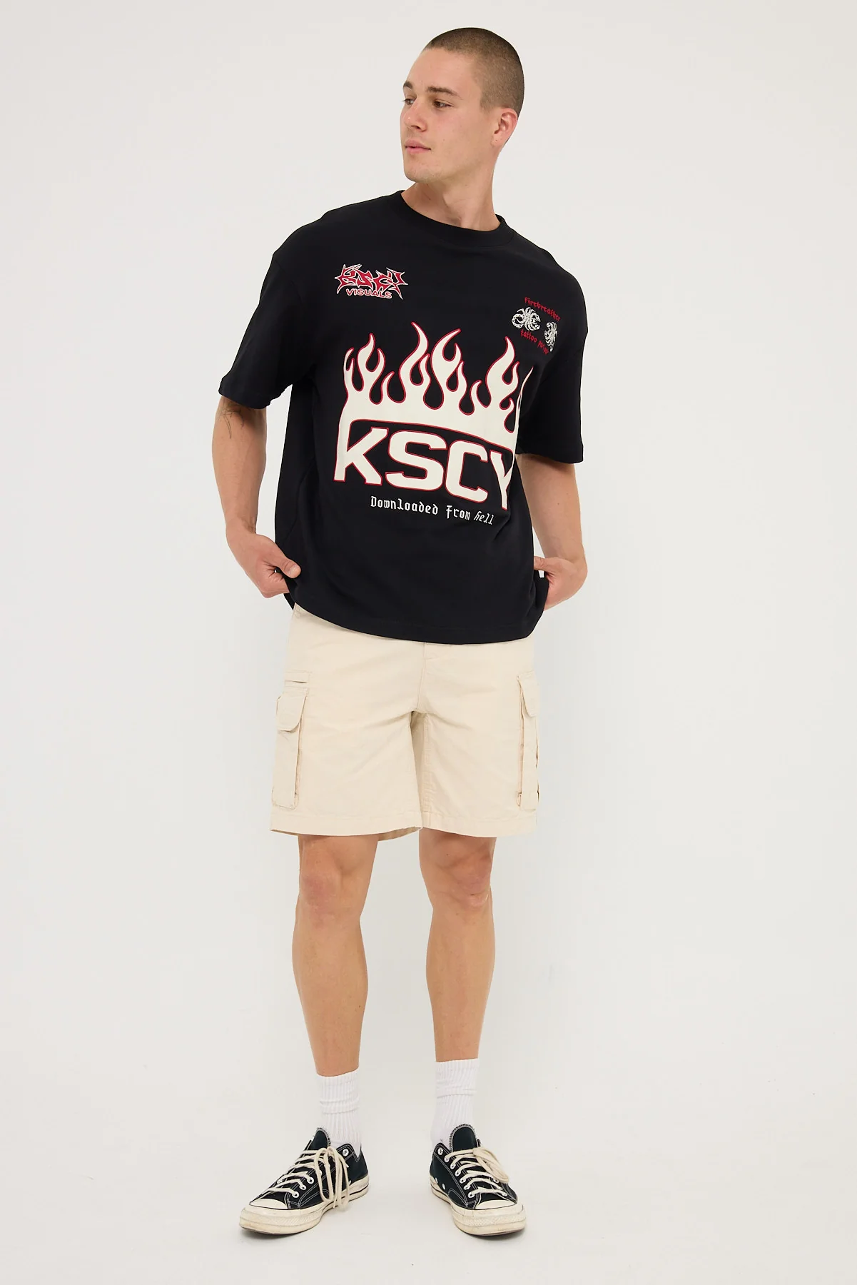 Kiss Chacey Scorch Street Tee Jet Black - Image 2