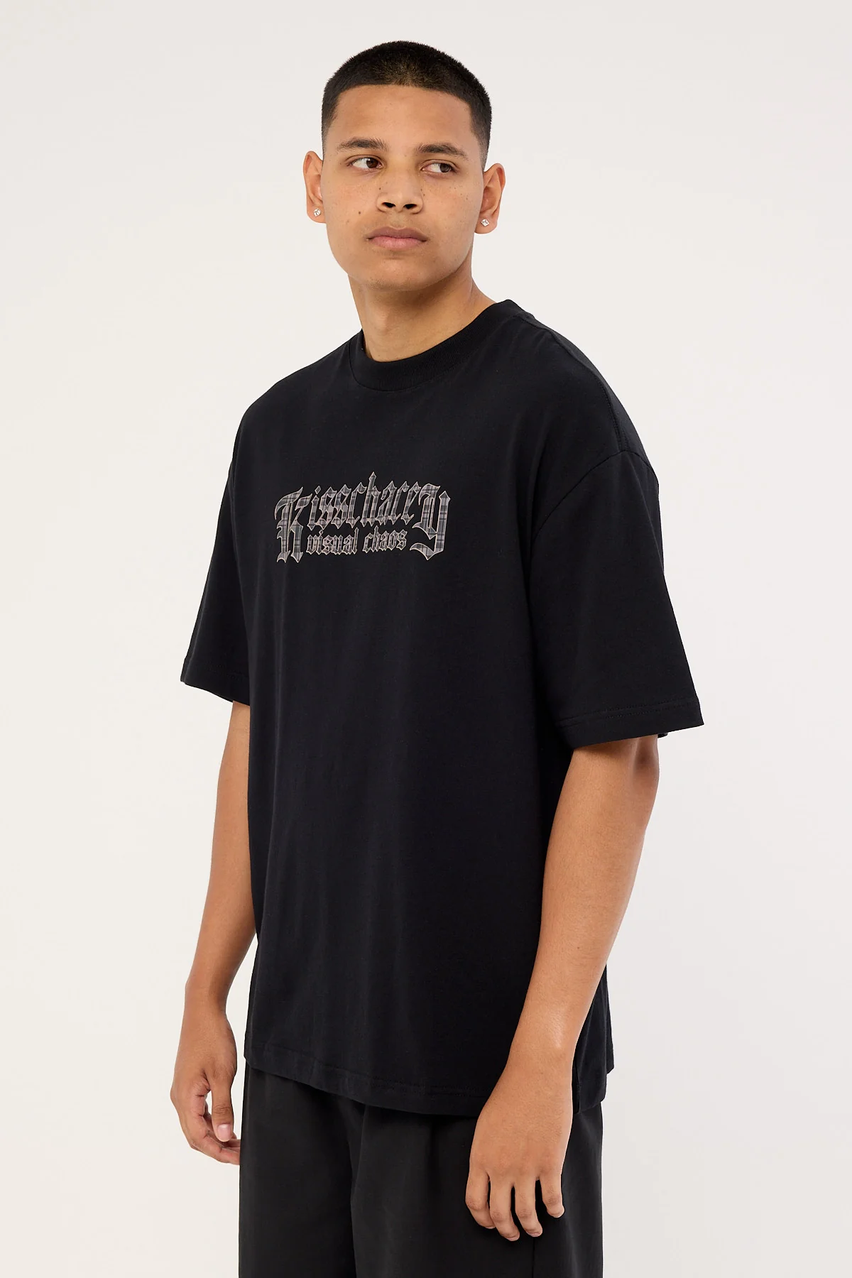 Kiss Chacey Scripture Street Tee Jet Black - Image 4