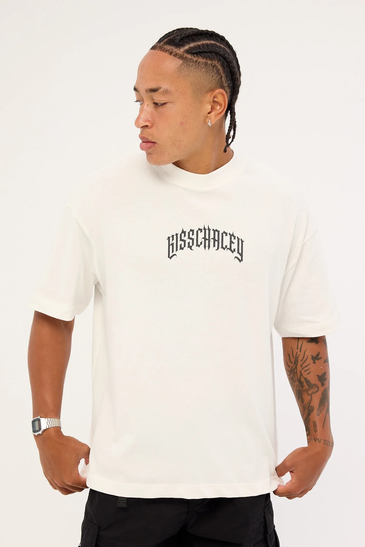 Kiss Chacey Seek Heaven Street Tee Natural White - Image 3