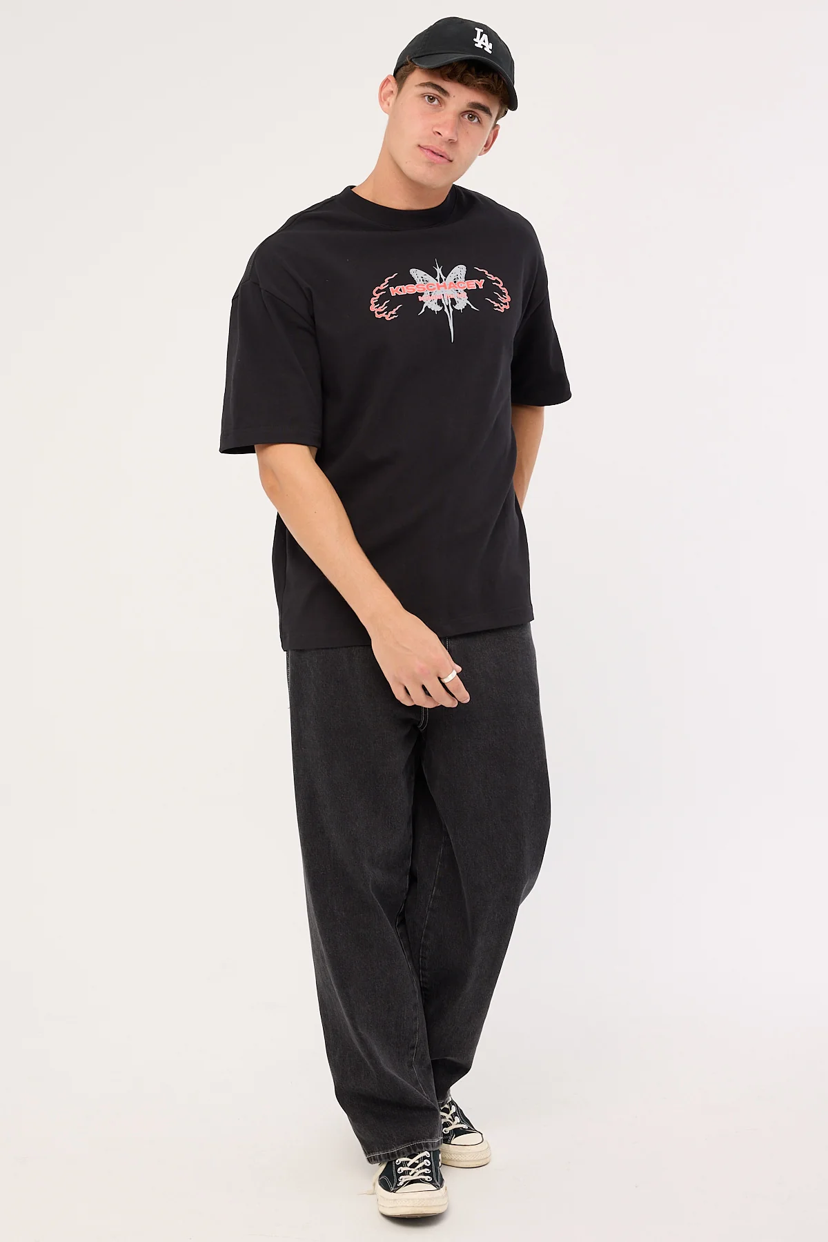 Kiss Chacey Serpent Street Tee Jet Black - Image 2