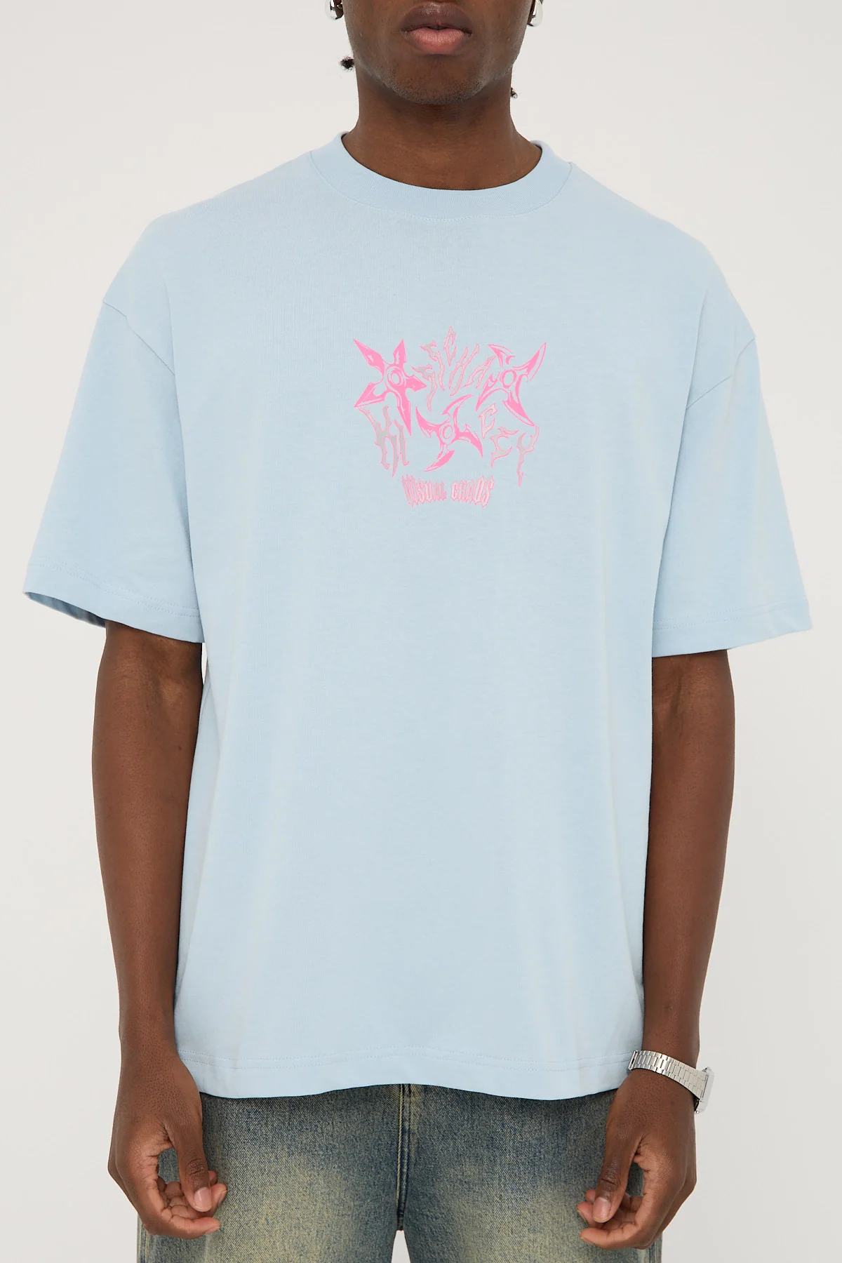 Kiss Chacey Shuriken Street Tee Baby Blue - Image 9