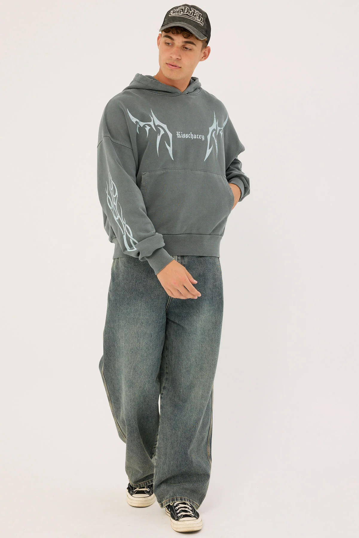 Kiss Chacey Solar Balloon Hoodie Mineral Carbon - Image 2