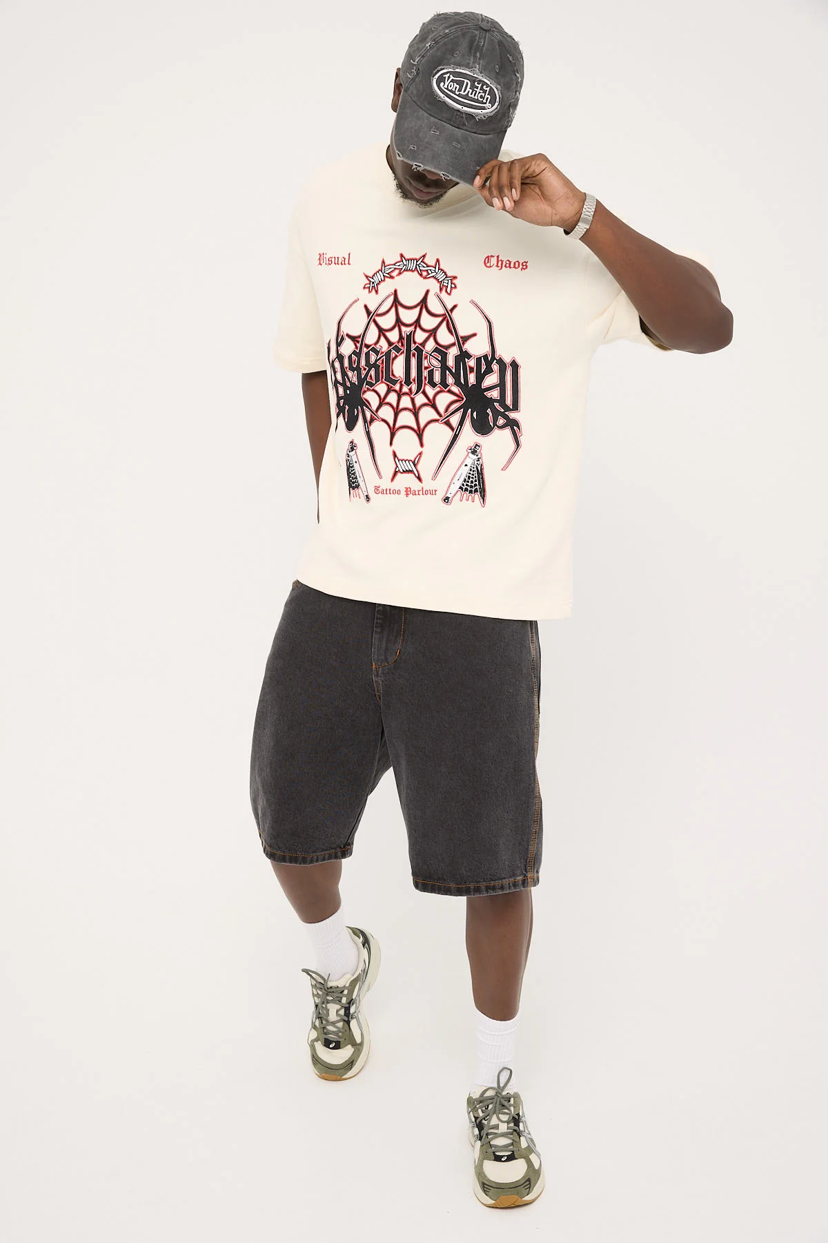 Kiss Chacey Webbed Loopback Street Tee Tofu - Image 2