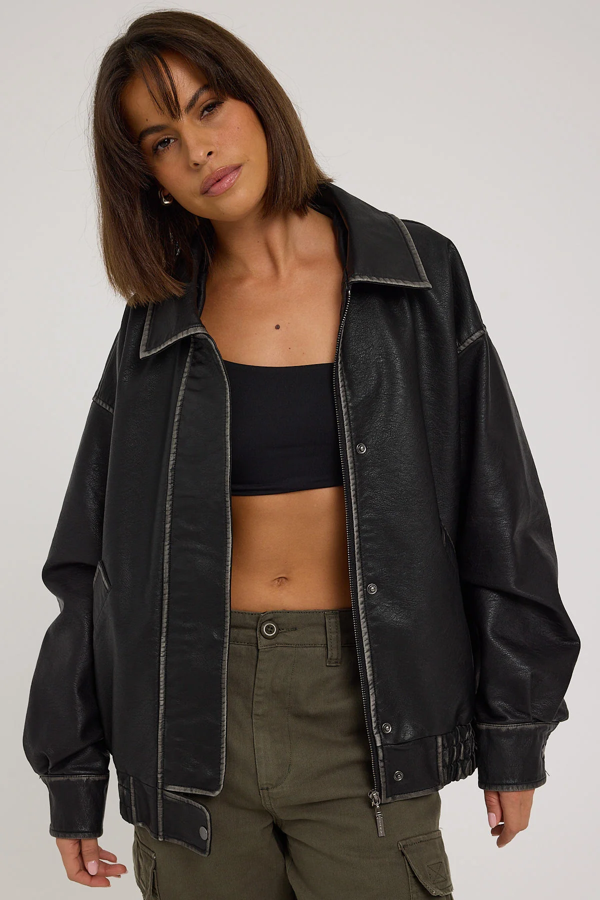 L&t One Shoulder Bralette Black - Image 3