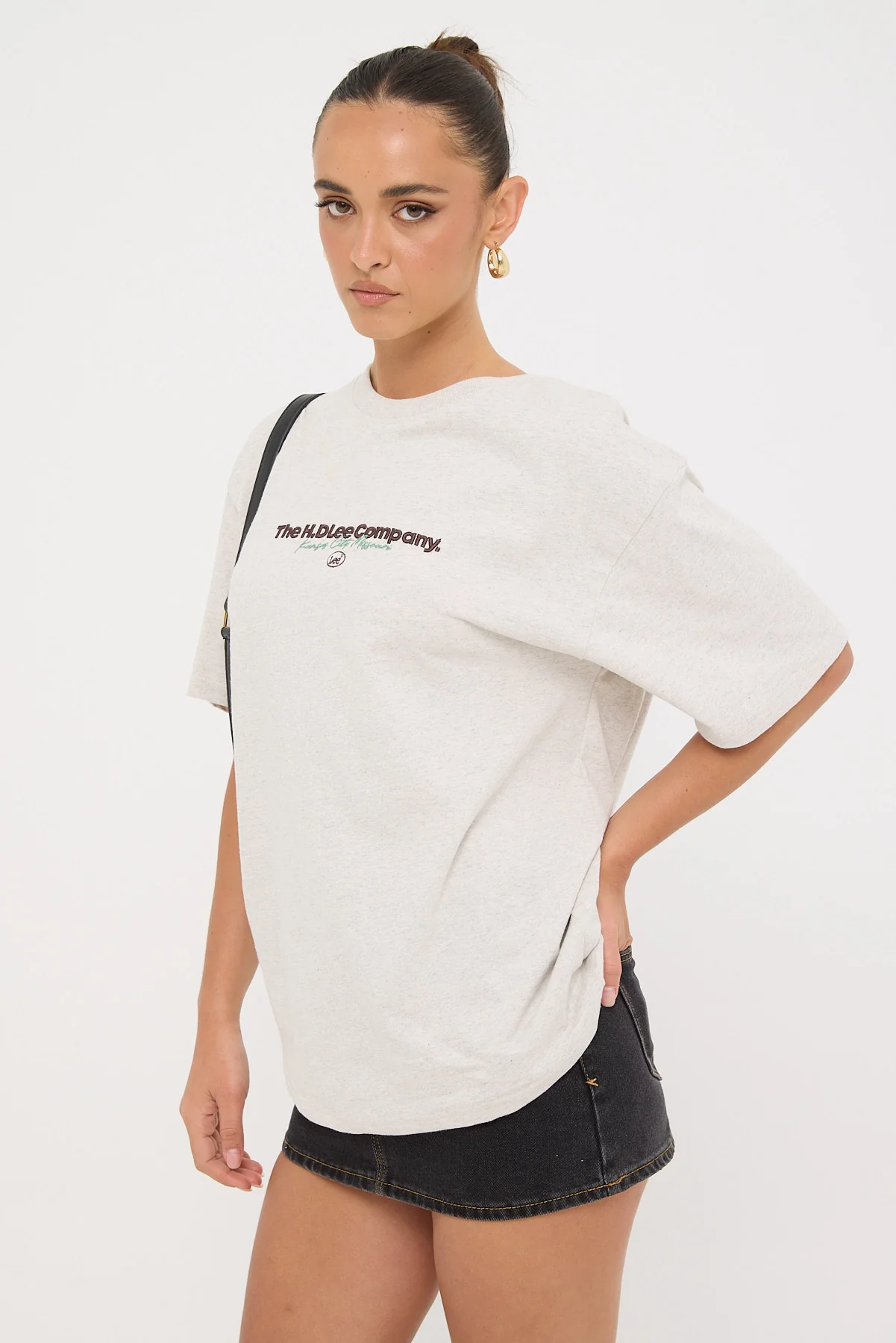 Lee H.D. Lee Baggy Tee Grey Marle - Image 4