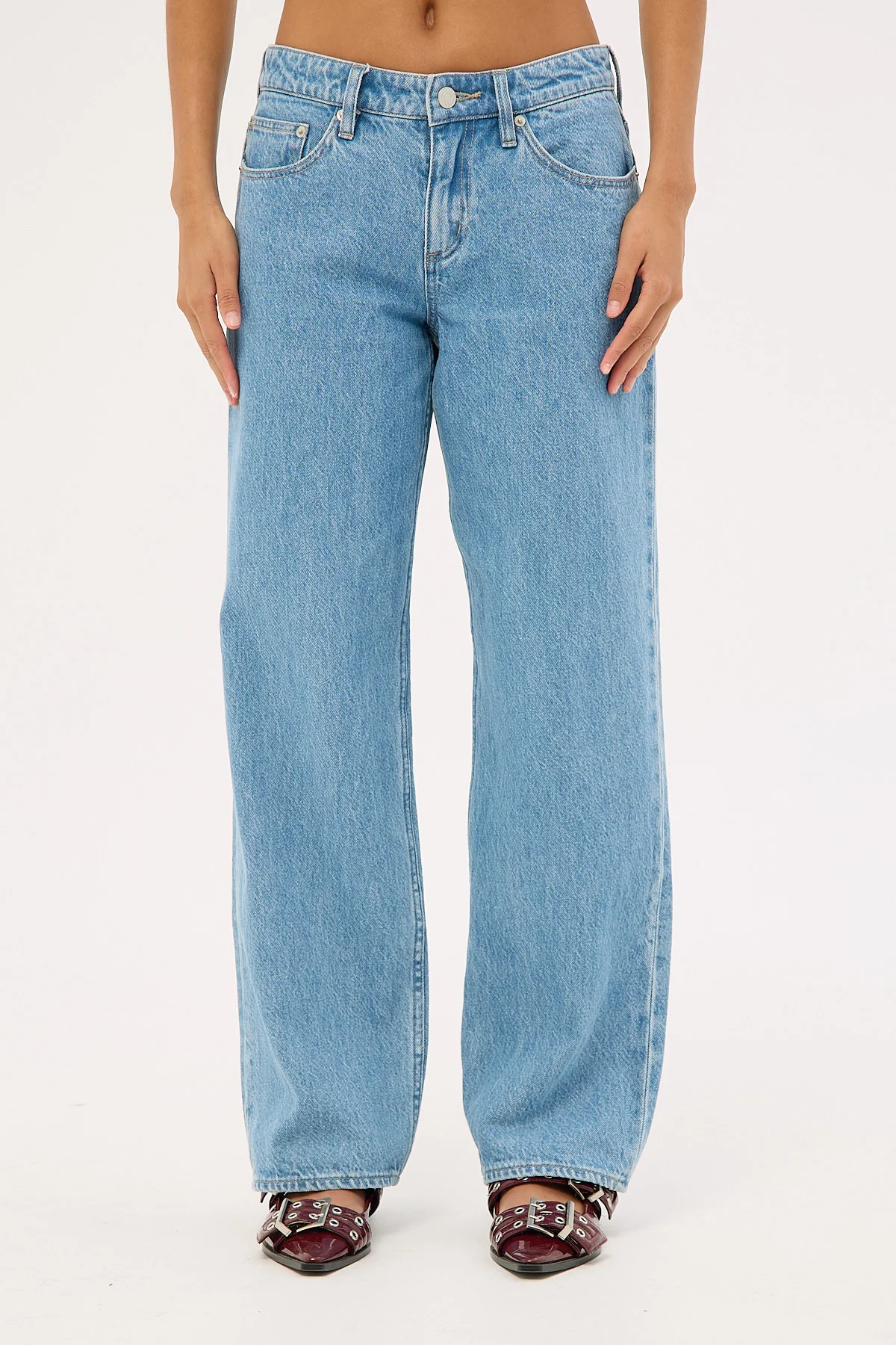 Lee Low Baggy Petite Jean Blue Monday - Image 8