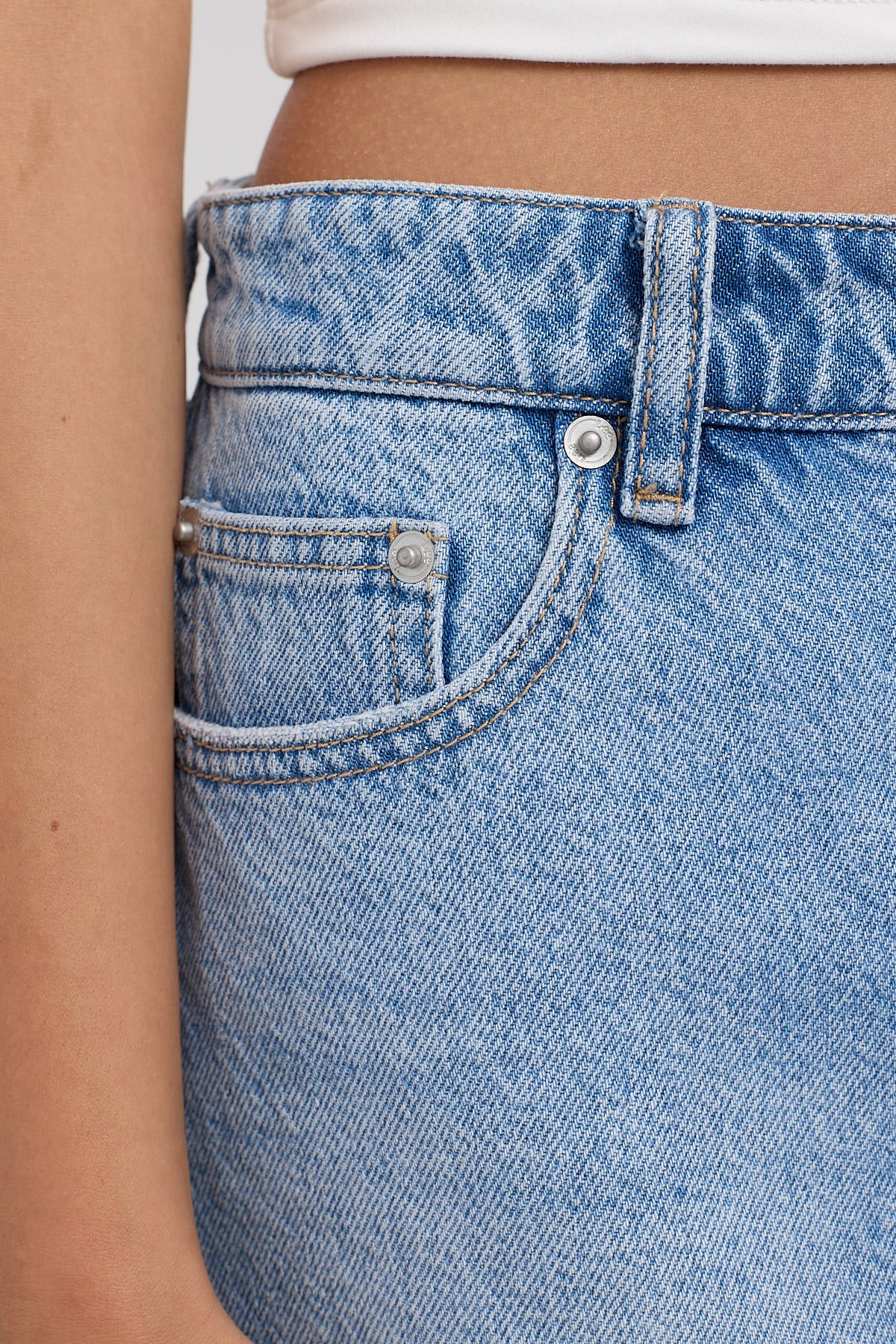 Lee Relaxed Mini Skirt Diamond Blue - Image 6