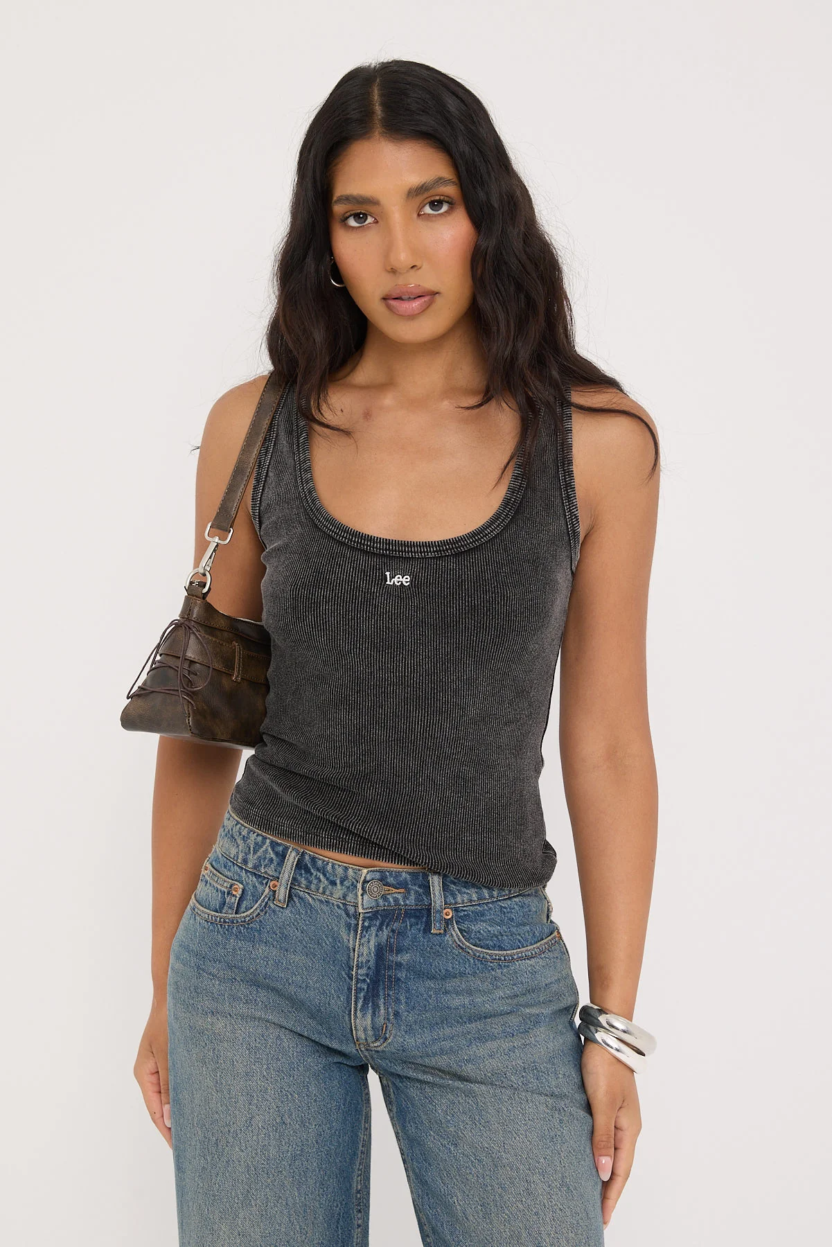 Lee Scoop Rib Tank Acid Black - Image 3