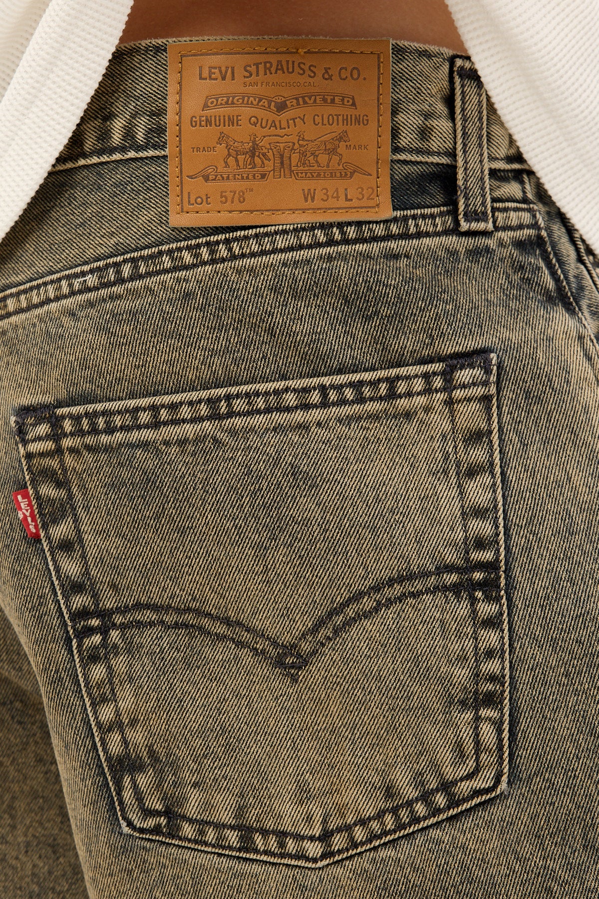 Levi's 578 Baggy Long Drive Home OD Green/Brown - Image 6