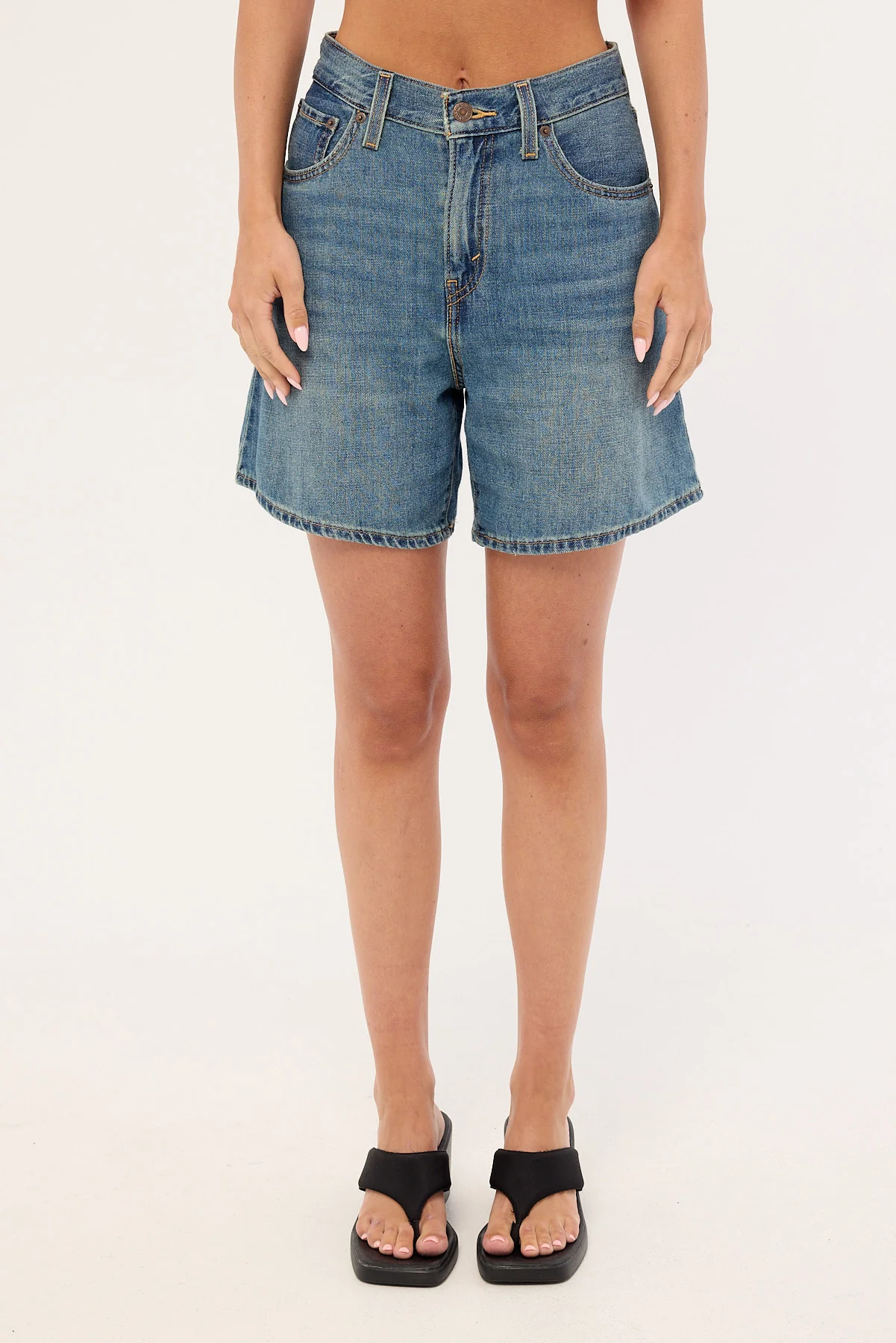 Levi's High Baggy Denim Short Stop Flaxing - Image 6