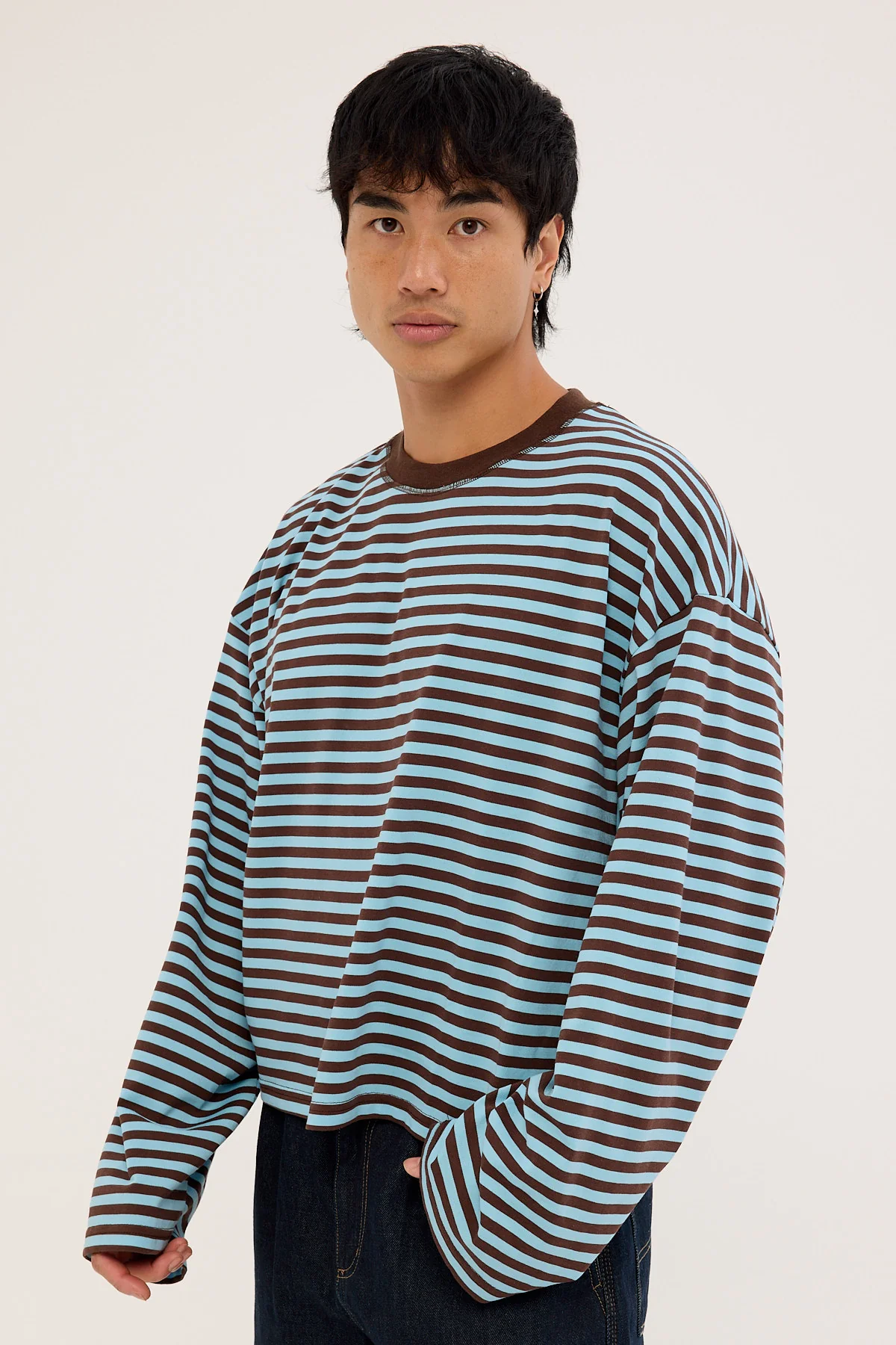 Lioness Bloom Long Sleeve Chocolate Sea Stripe - Image 11