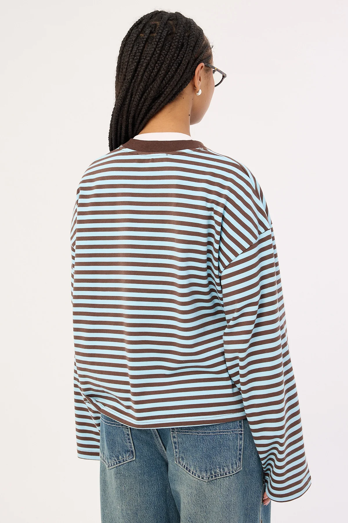 Lioness Bloom Long Sleeve Chocolate Sea Stripe - Image 13
