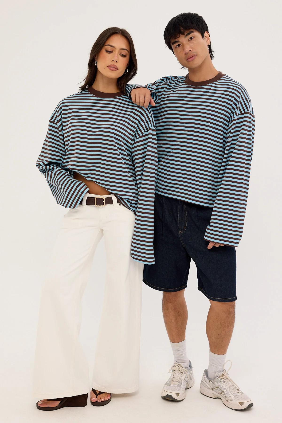 Lioness Bloom Long Sleeve Chocolate Sea Stripe - Image 4