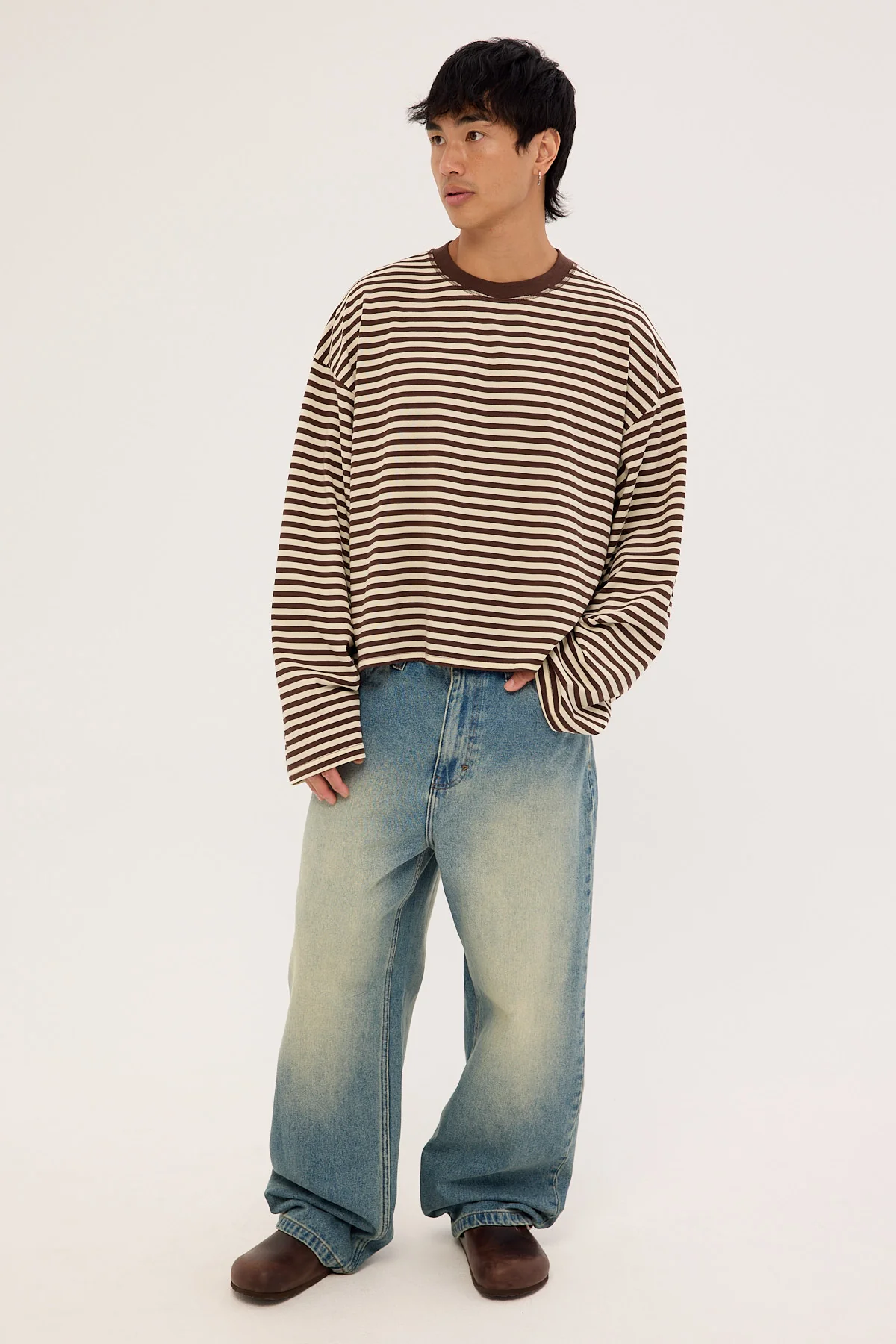 Lioness Bloom Long Sleeve Dark Chocolate Stripe - Image 9