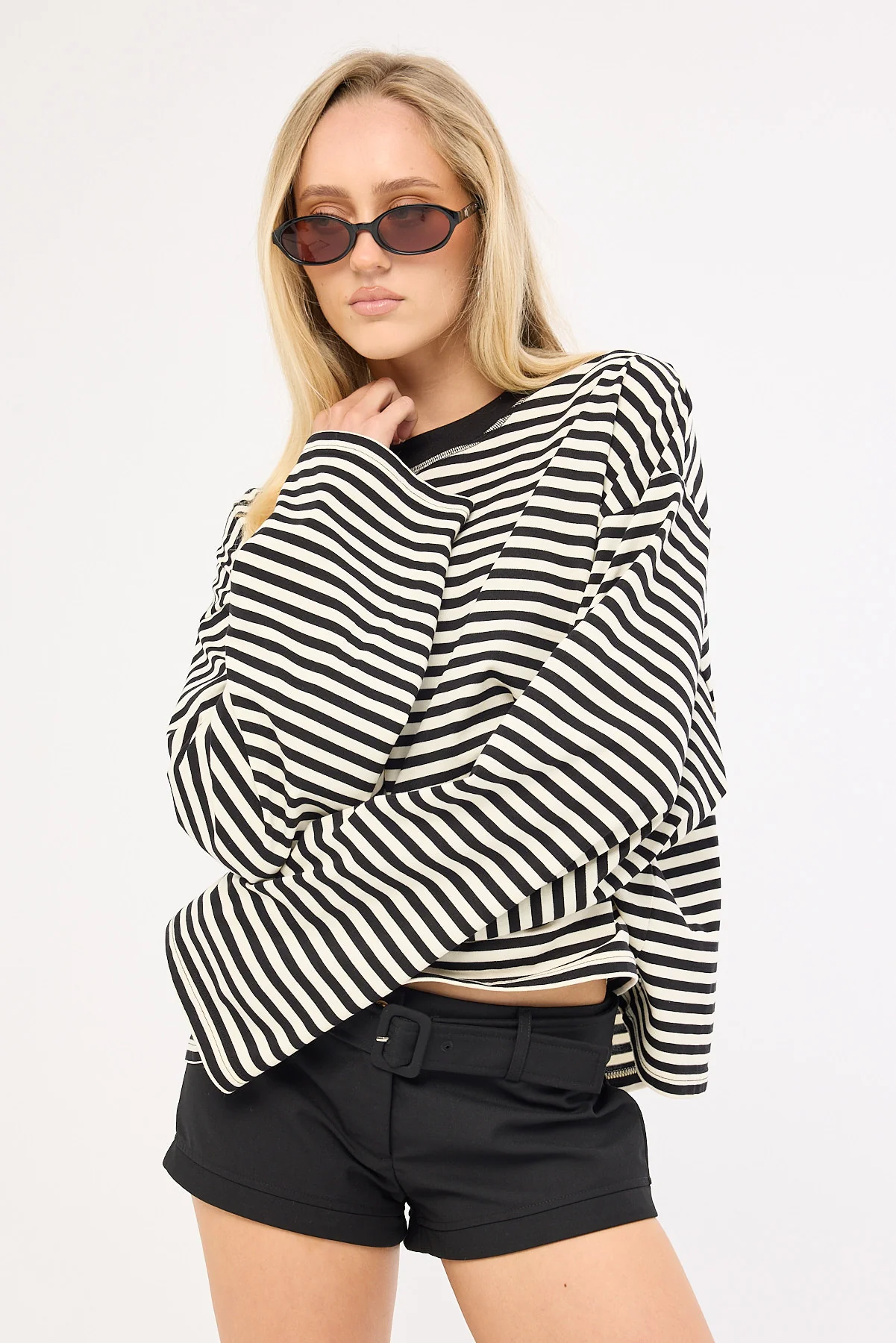 Lioness Bloom Long Sleeve Onyx Stripe - Image 6