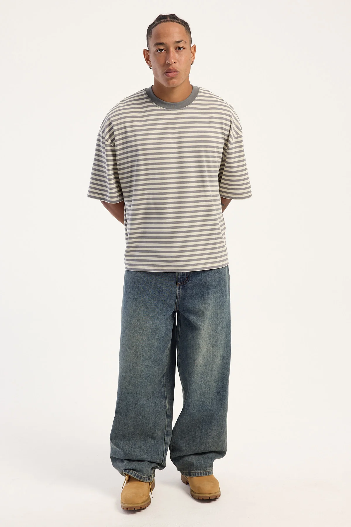 Lioness Bloom Short Sleeve Ash Stripe - Image 5
