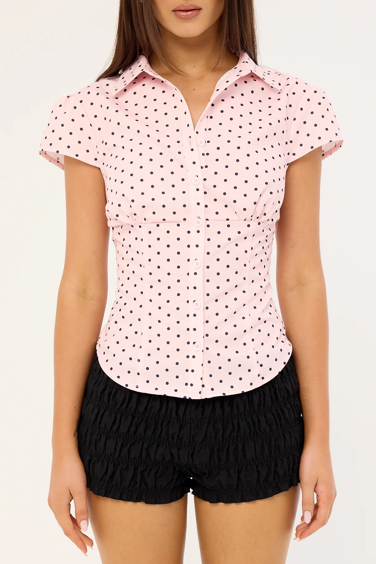 Lioness Mon Cheri Blouse Pink Polka - Image 8