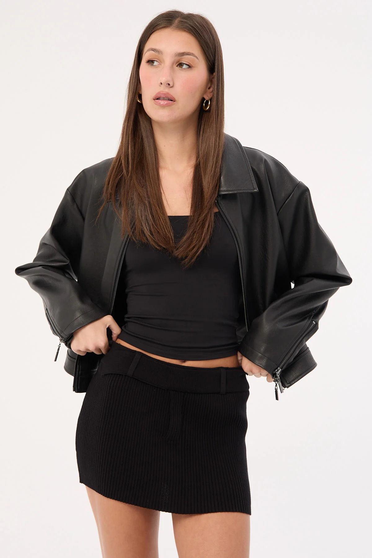 Lioness North Night Knit Skirt Onyx - Image 2
