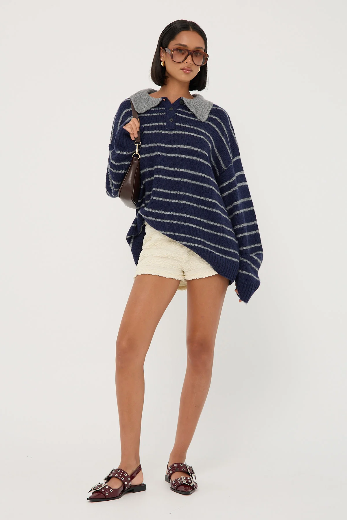 Lioness Rising Sun Knit Jersey Navy - Image 2