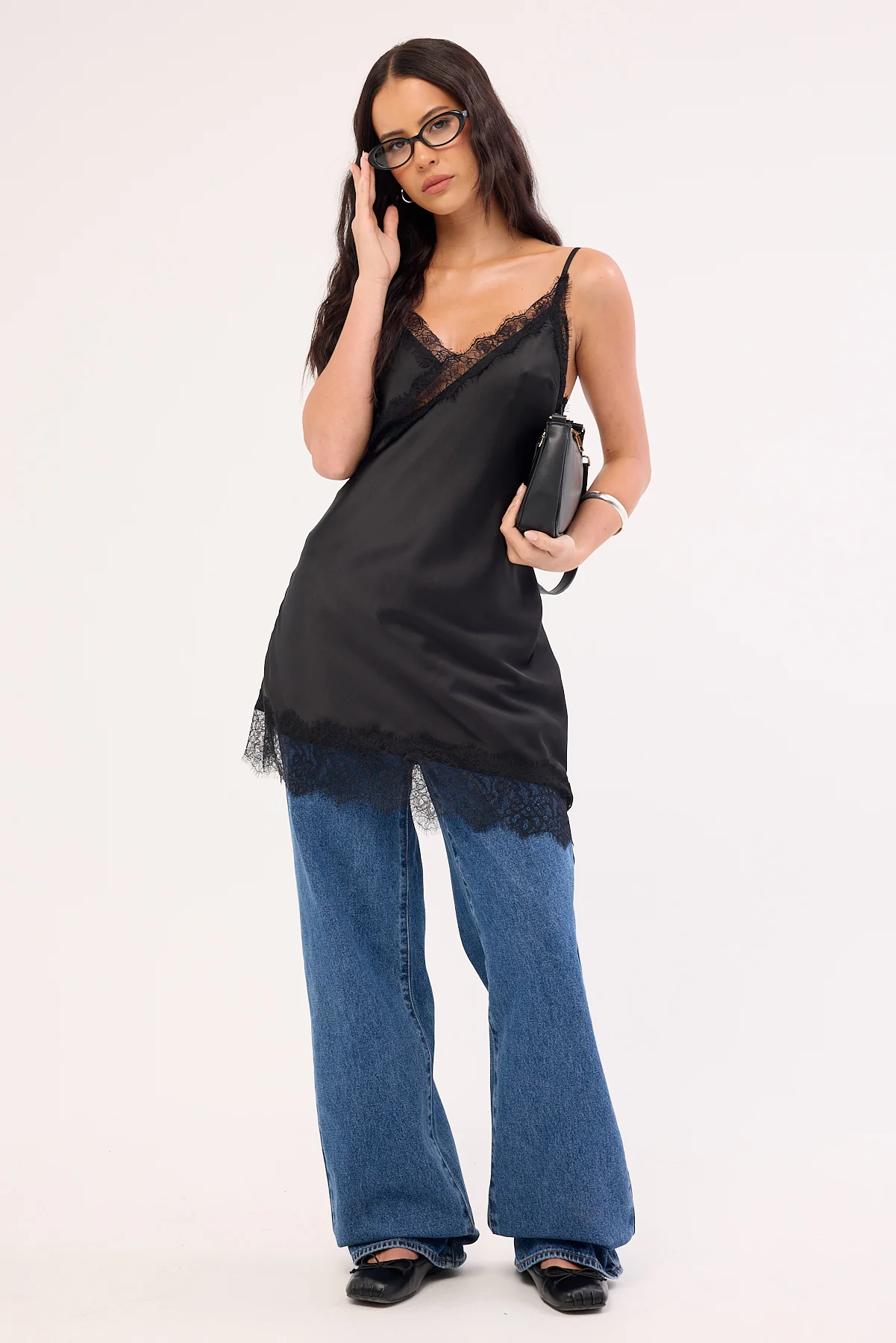 Luck & Trouble Alexa Lace Mini Dress Black - Image 2