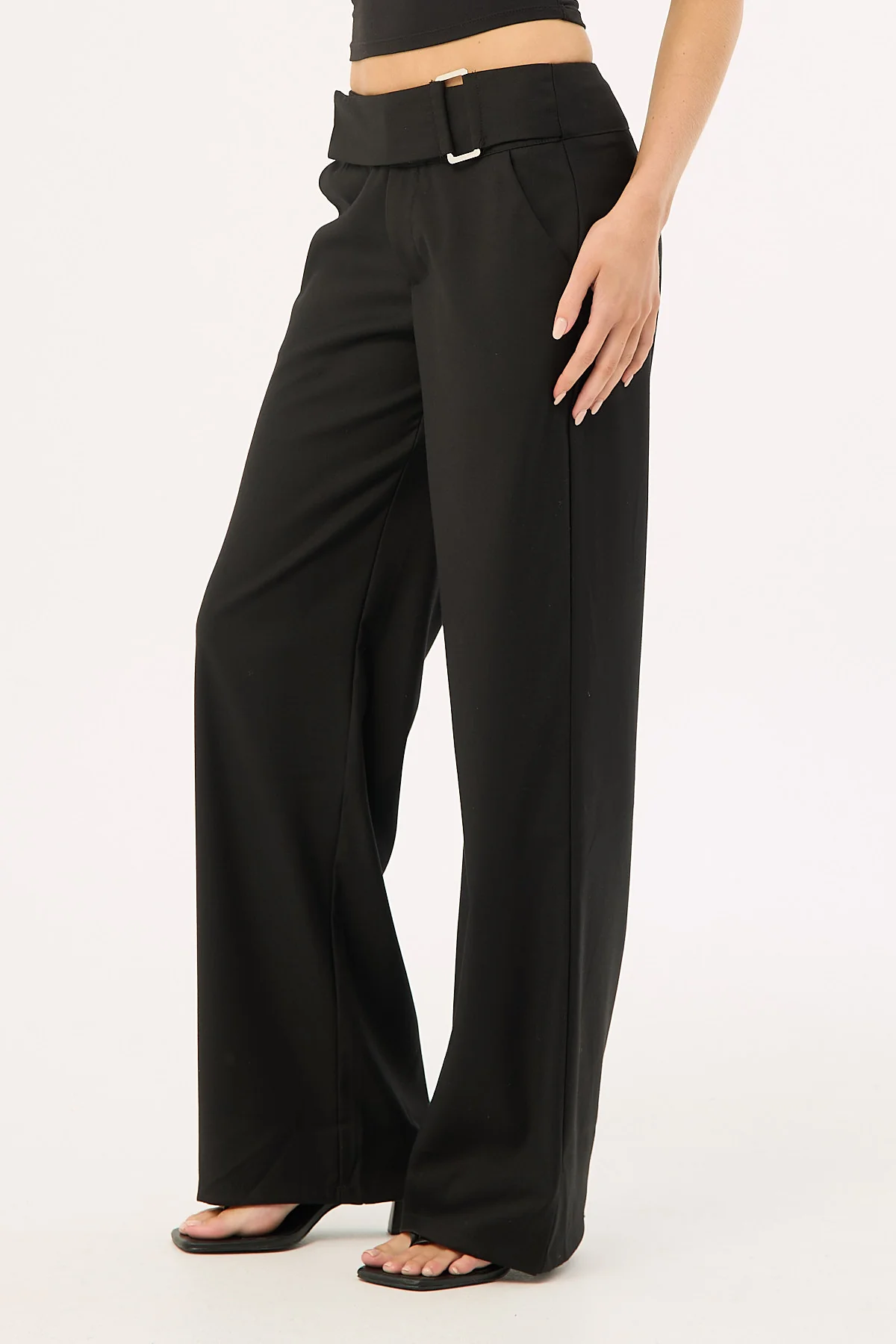 Luck & Trouble Anni Belted Pant Black - Image 4