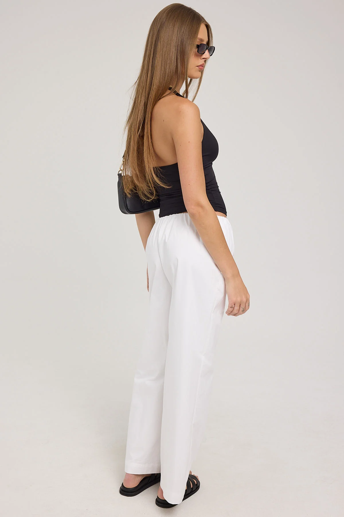 Luck & Trouble Bliss Bubble Gathered Pant White - Image 3