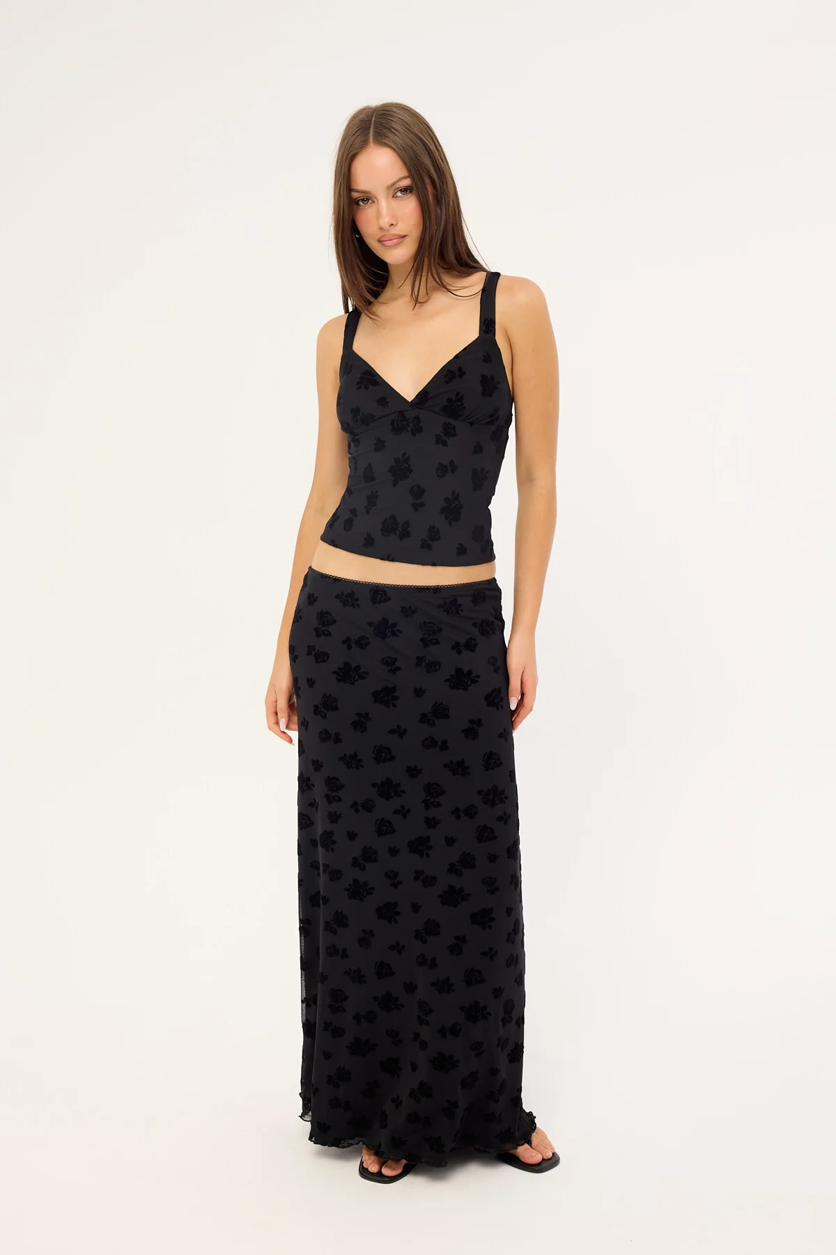 Luck & Trouble Gia Maxi Skirt Black - Image 6