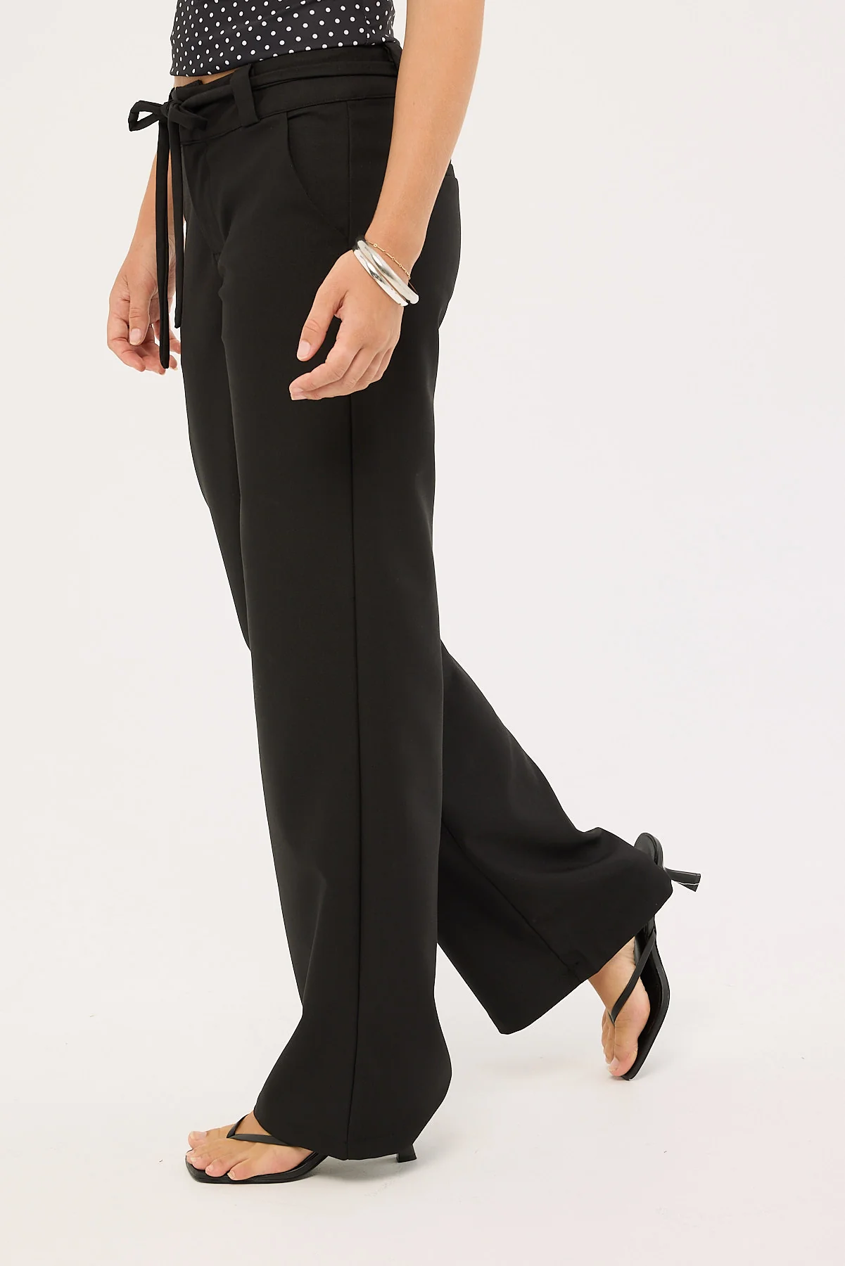 Luck & Trouble Jet Class Mid Rise Pants Black - Image 5
