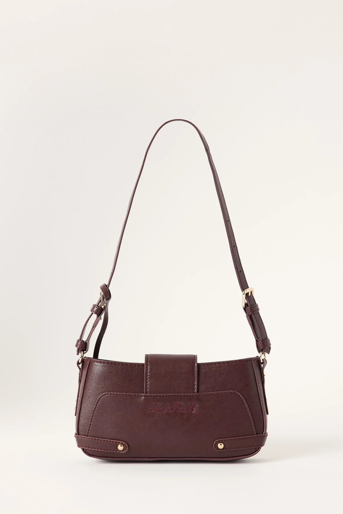 Luck & Trouble LOCKED UP MINI BAG Plum - Image 4