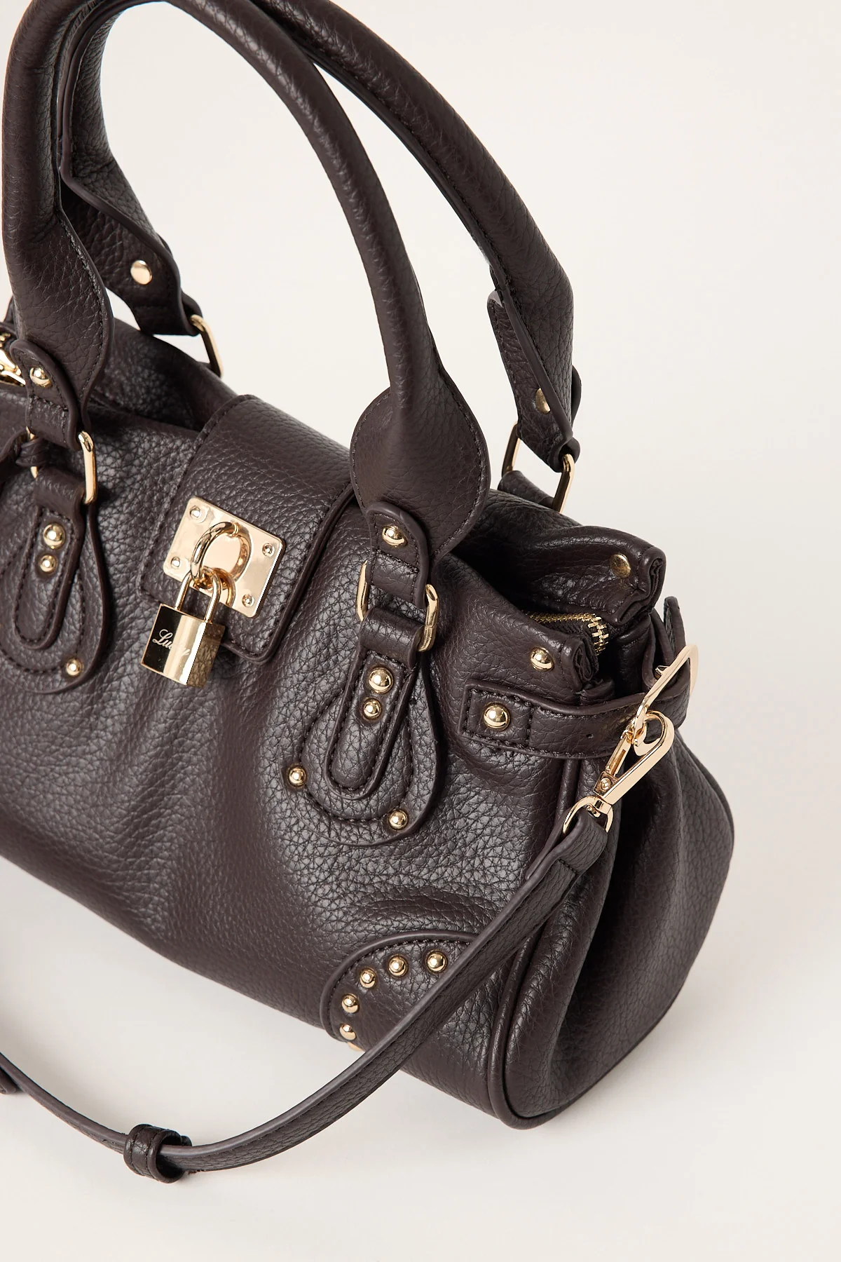 Luck & Trouble LOCKED UP SHOULDER BAG Brown - Image 3