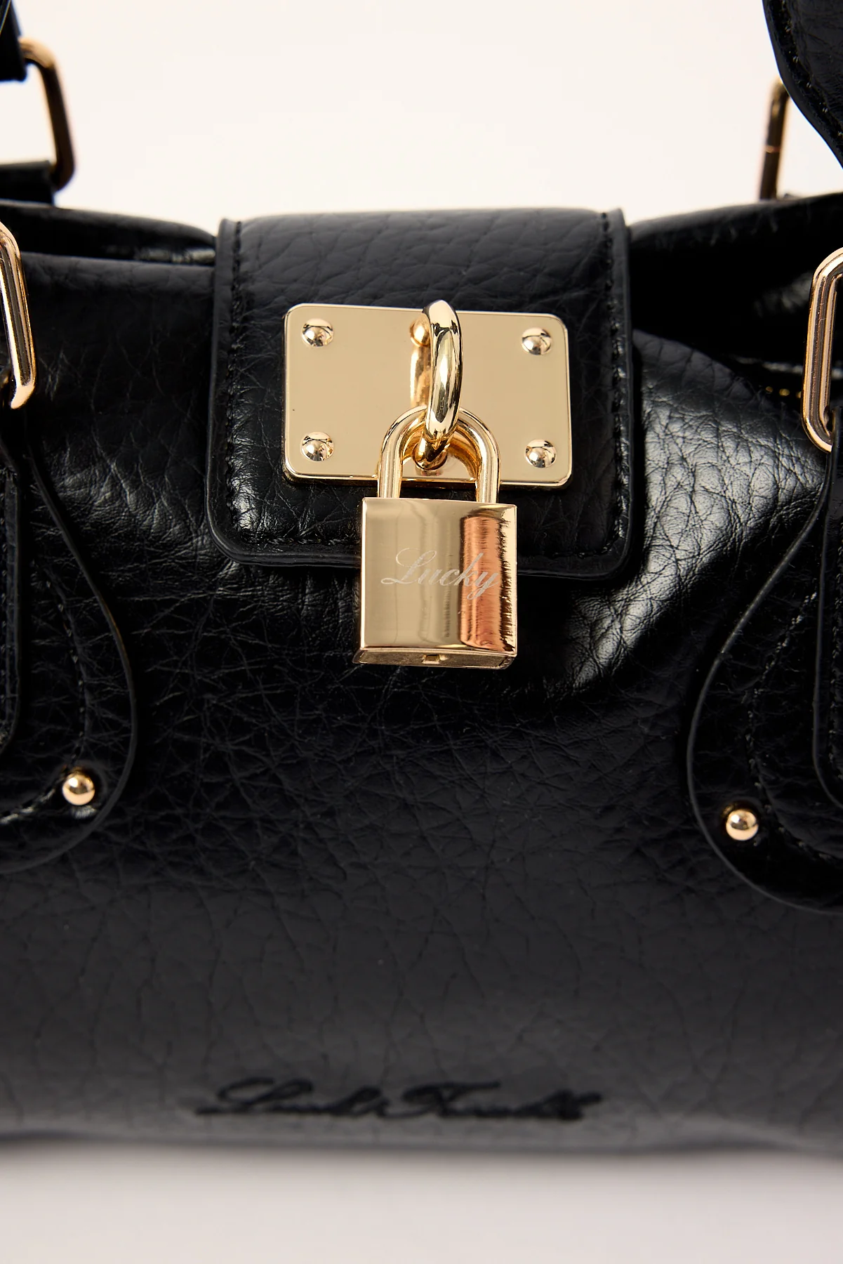 Luck & Trouble LOCKED UP SHOULDER BAG Washed Black - Image 2