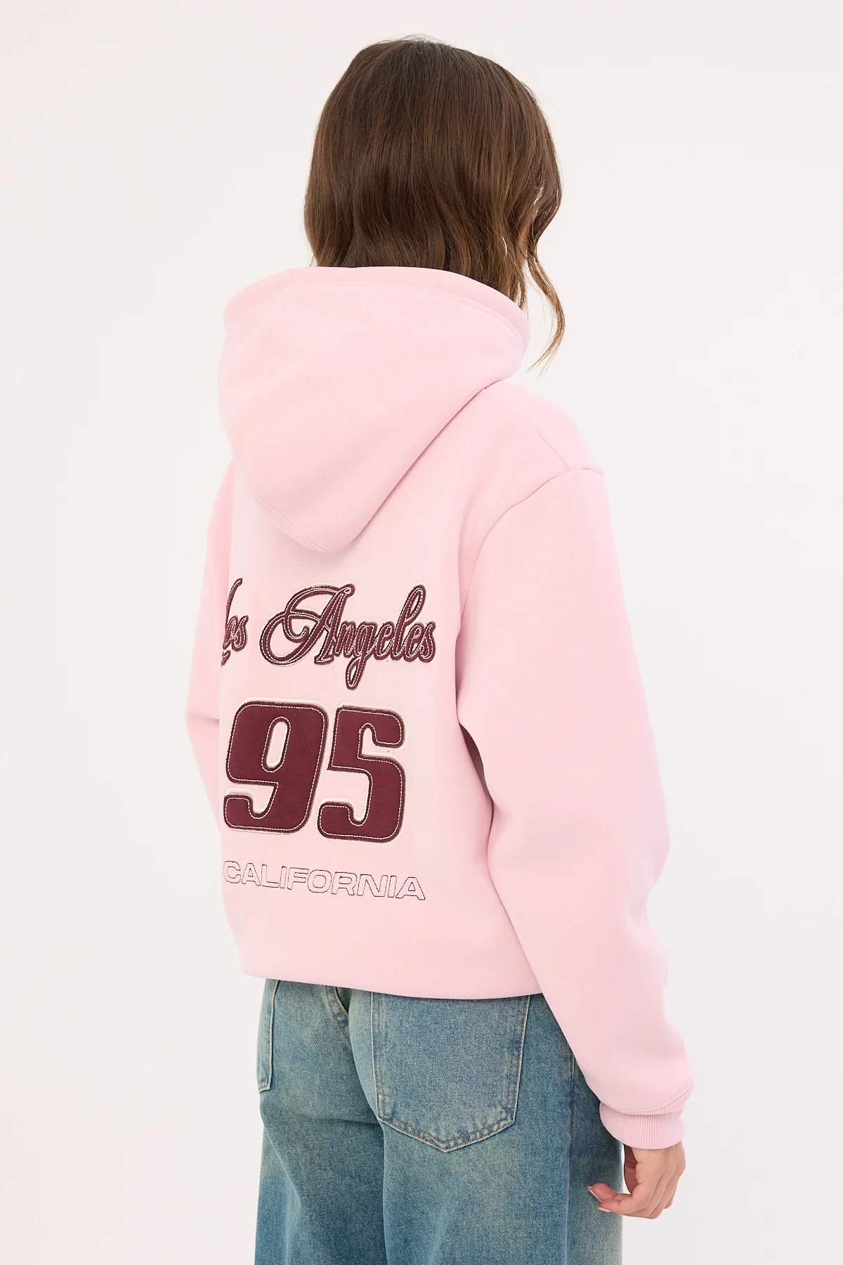 Luck & Trouble Los Angeles 95 Hoodie Pink - Image 6