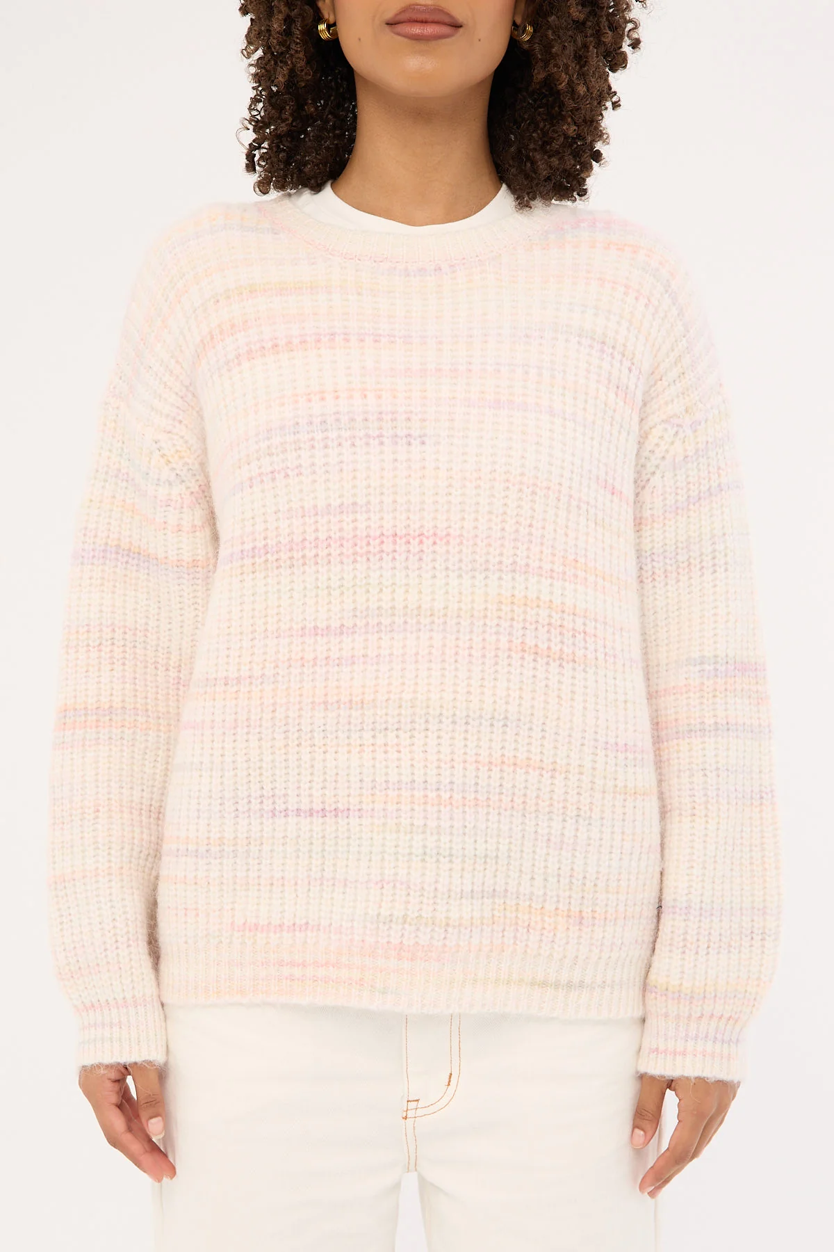 Luck & Trouble Mica Marle Knit Jumper Pink Marle - Image 6