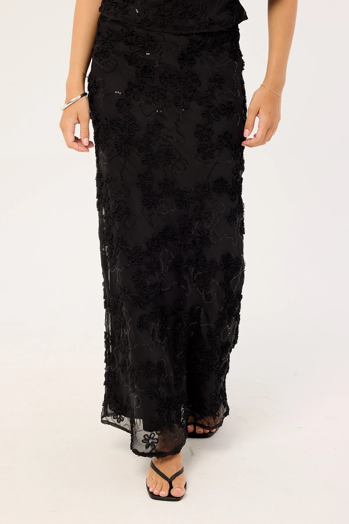Luck & Trouble Nala Maxi Skirt Black - Image 2