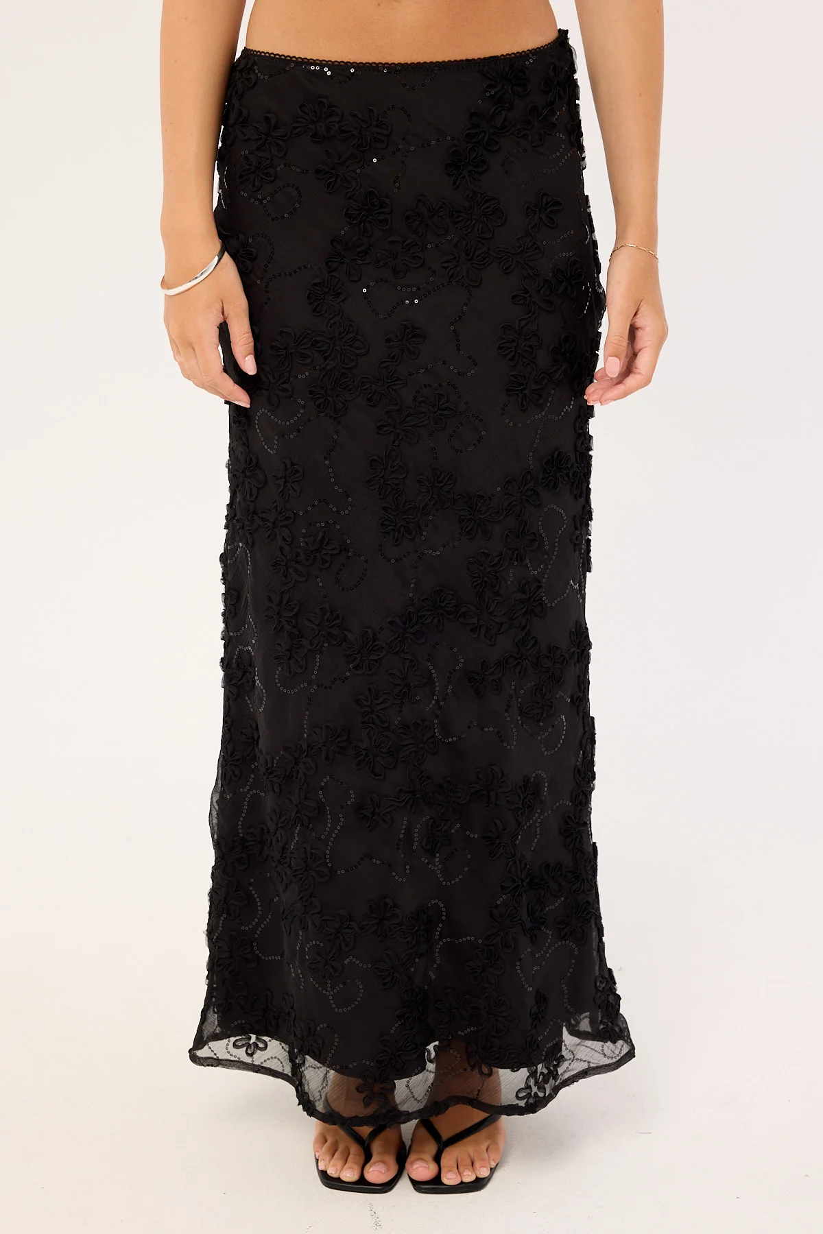 Luck & Trouble Nala Maxi Skirt Black - Image 7