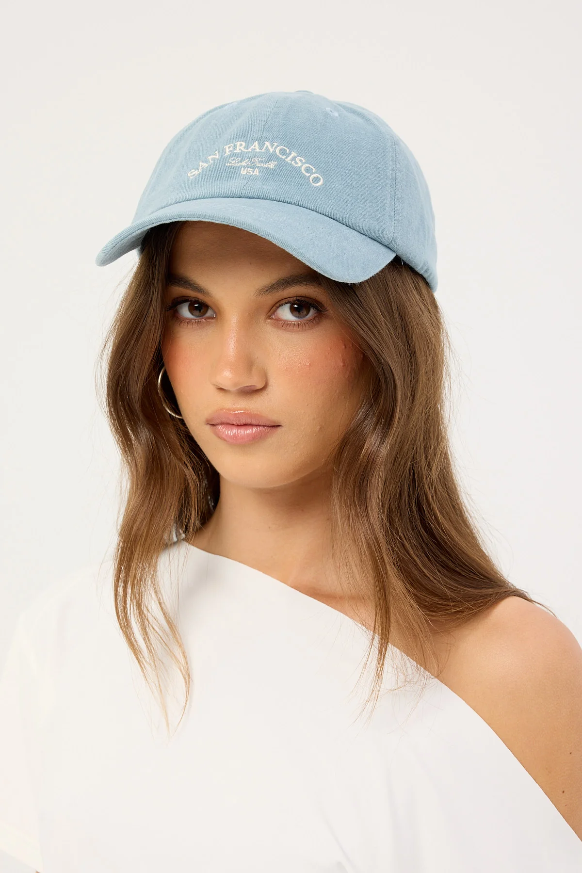 Luck & Trouble San Francisco Washed Cap Washed Blue - Image 5