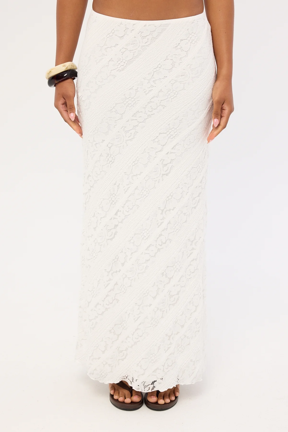 Luck & Trouble Thessia Maxi Skirt White - Image 7