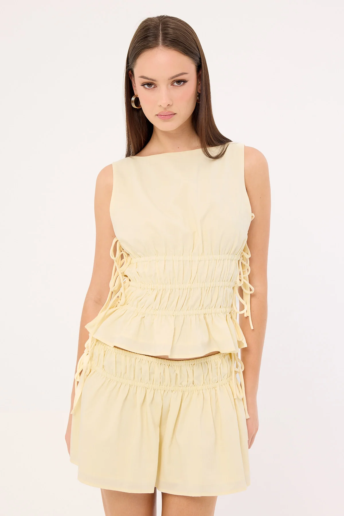 Luck & Trouble Verona Mini Skirt Butter - Image 2