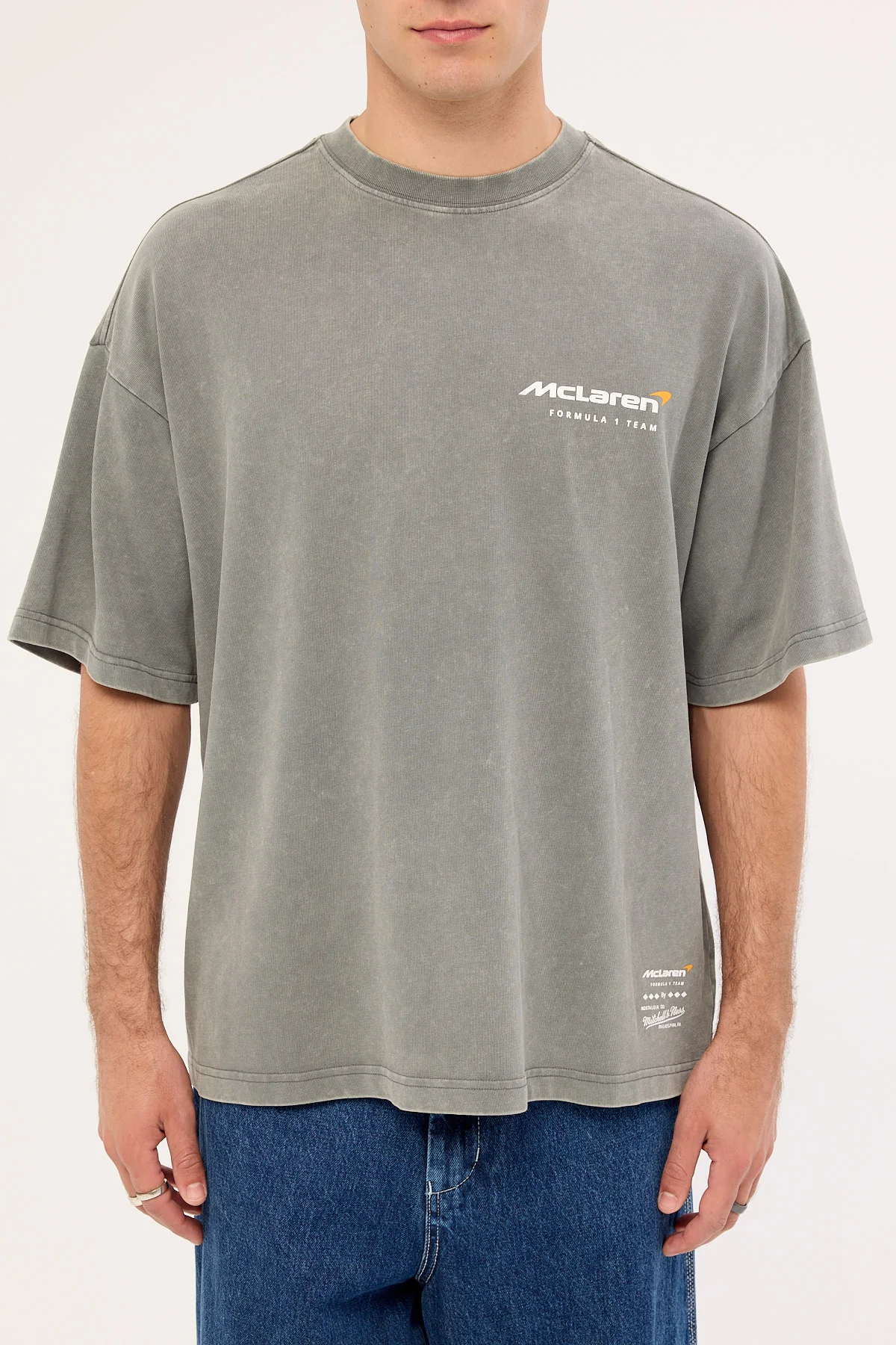 Mitchell & Ness Mclaren 1963 Boxy Tee Washed Black - Image 7